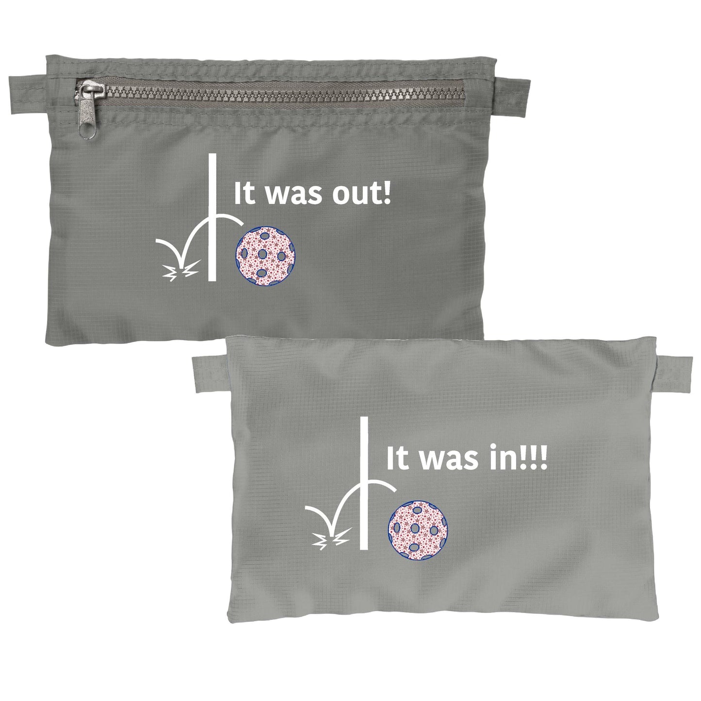 It was out! It was in!!! | Pickleball Cosmetic Stash Pouch Bag | Small Size Court Stash Bag