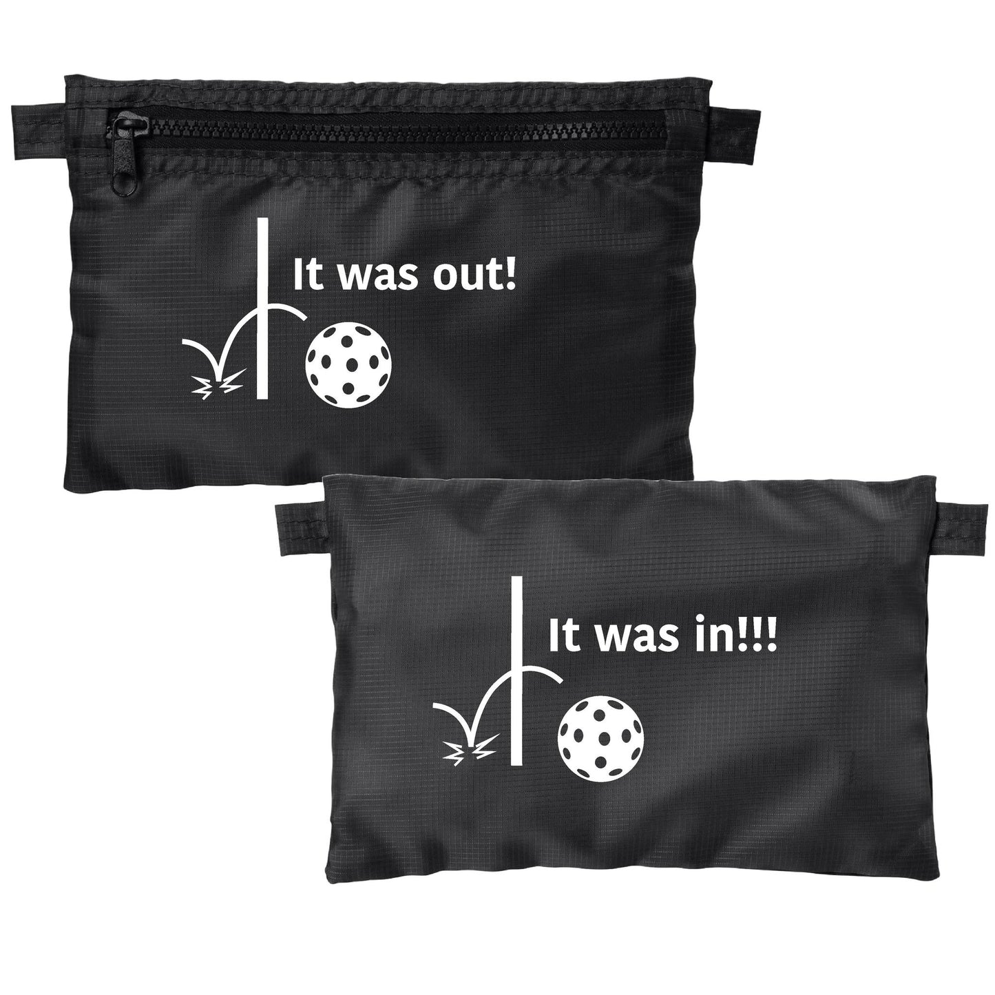 It was out! It was in!!! | Pickleball Cosmetic Stash Pouch Bag | Small Size Court Stash Bag