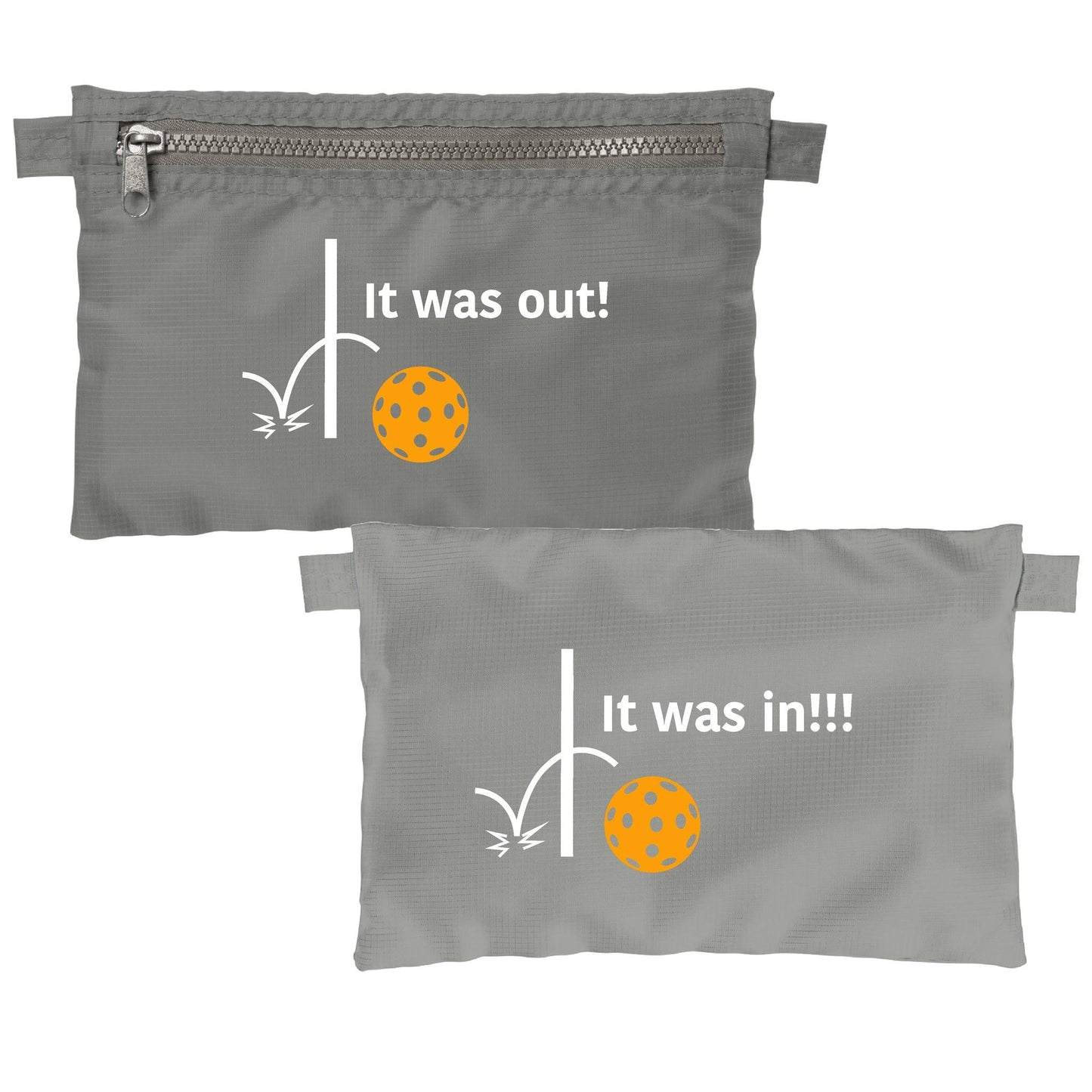 It was out! It was in!!! | Pickleball Cosmetic Stash Pouch Bag | Small Size Court Stash Bag