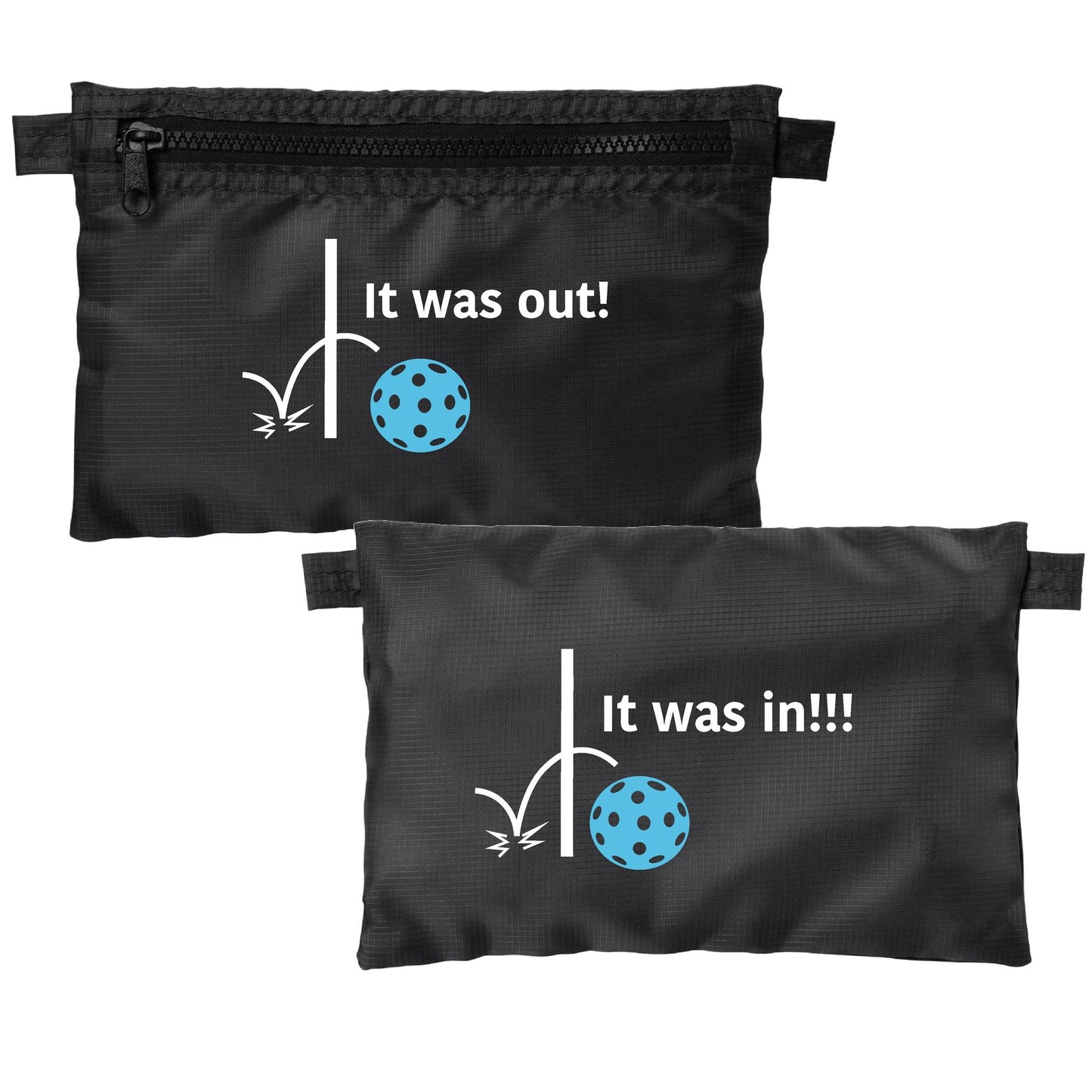 It was out! It was in!!! | Pickleball Cosmetic Stash Pouch Bag | Small Size Court Stash Bag