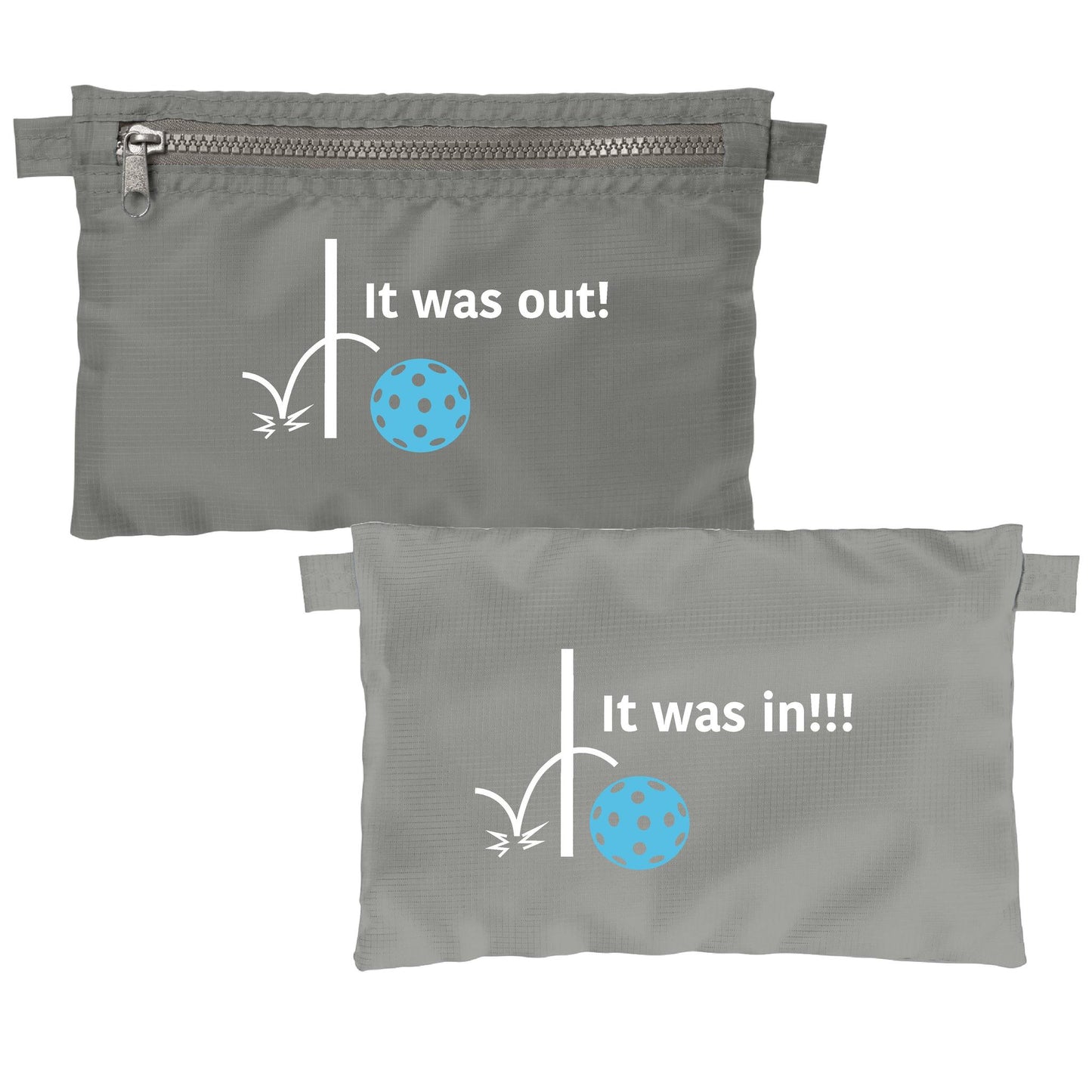 It was out! It was in!!! | Pickleball Cosmetic Stash Pouch Bag | Small Size Court Stash Bag