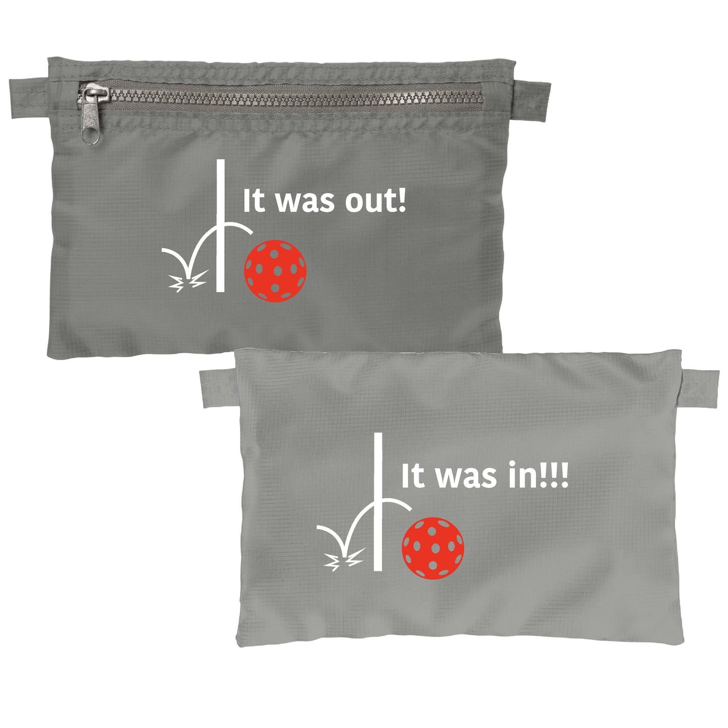 It was out! It was in!!! | Pickleball Cosmetic Stash Pouch Bag | Small Size Court Stash Bag