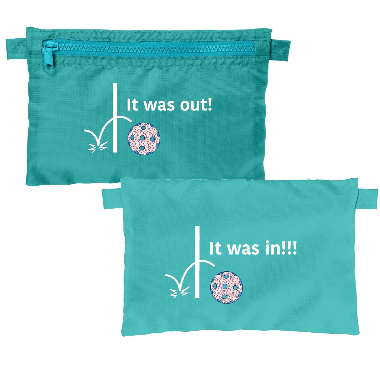 It was out! It was in!!! | Pickleball Cosmetic Stash Pouch Bag | Small Size Court Stash Bag