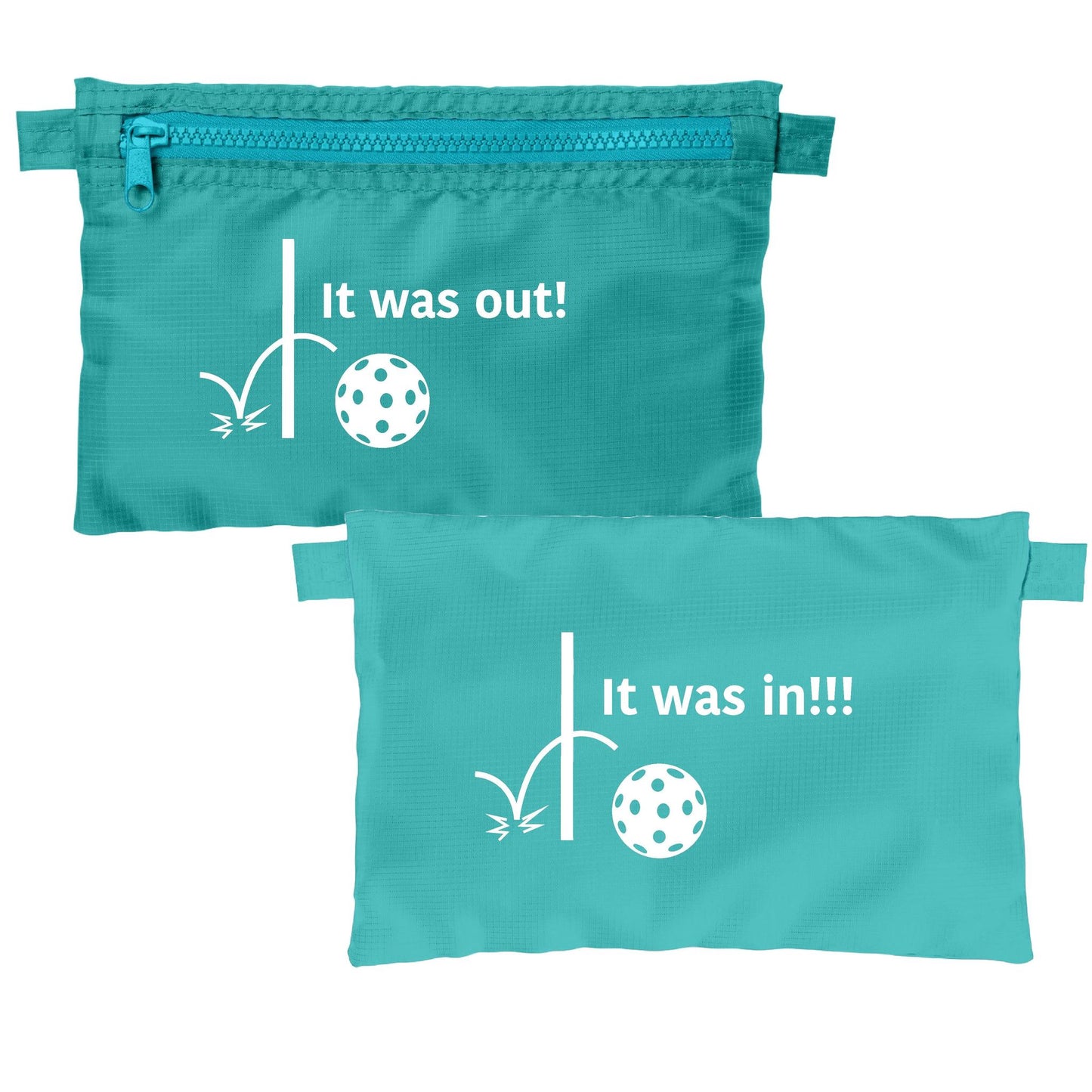 It was out! It was in!!! | Pickleball Cosmetic Stash Pouch Bag | Small Size Court Stash Bag