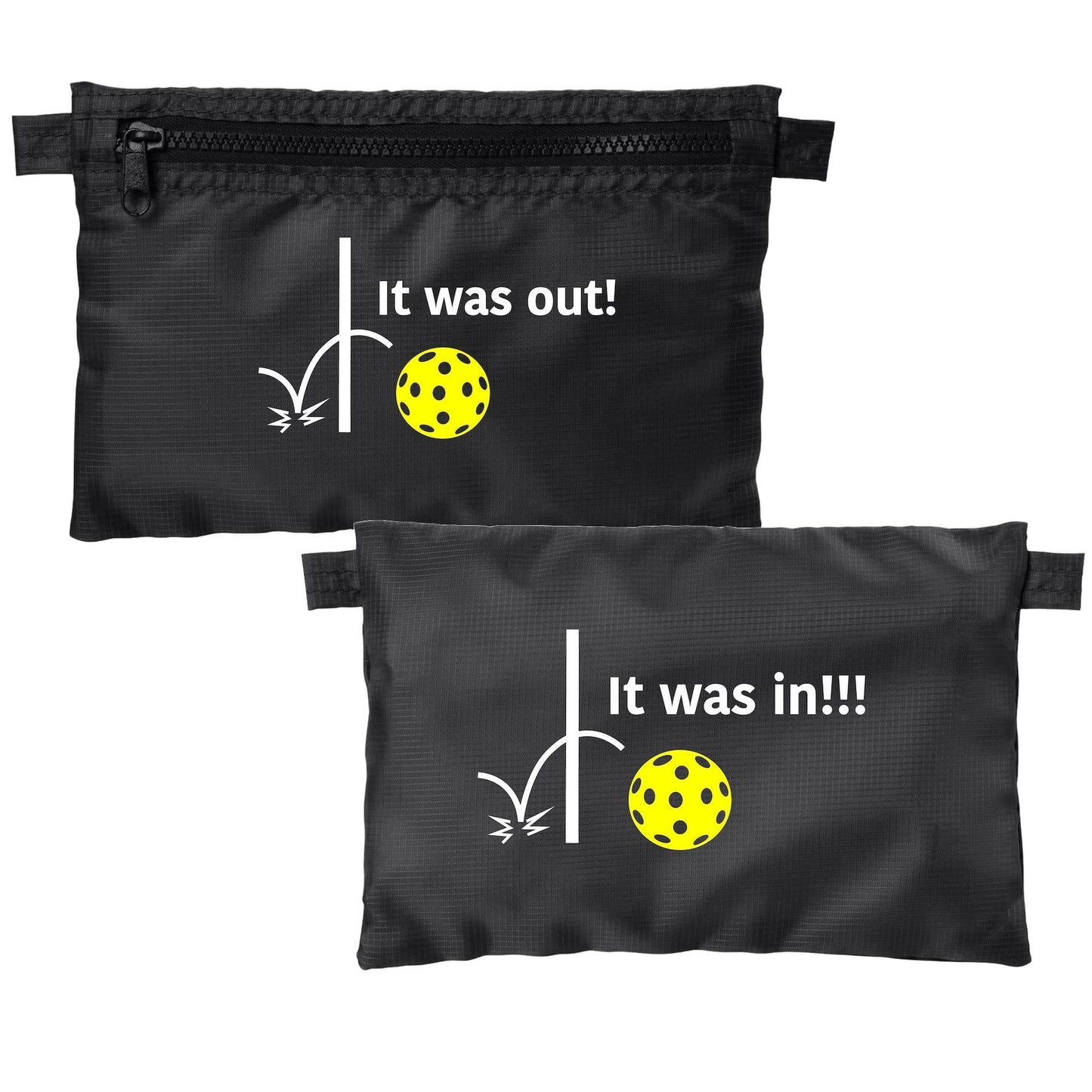 It was out! It was in!!! | Pickleball Cosmetic Stash Pouch Bag | Small Size Court Stash Bag