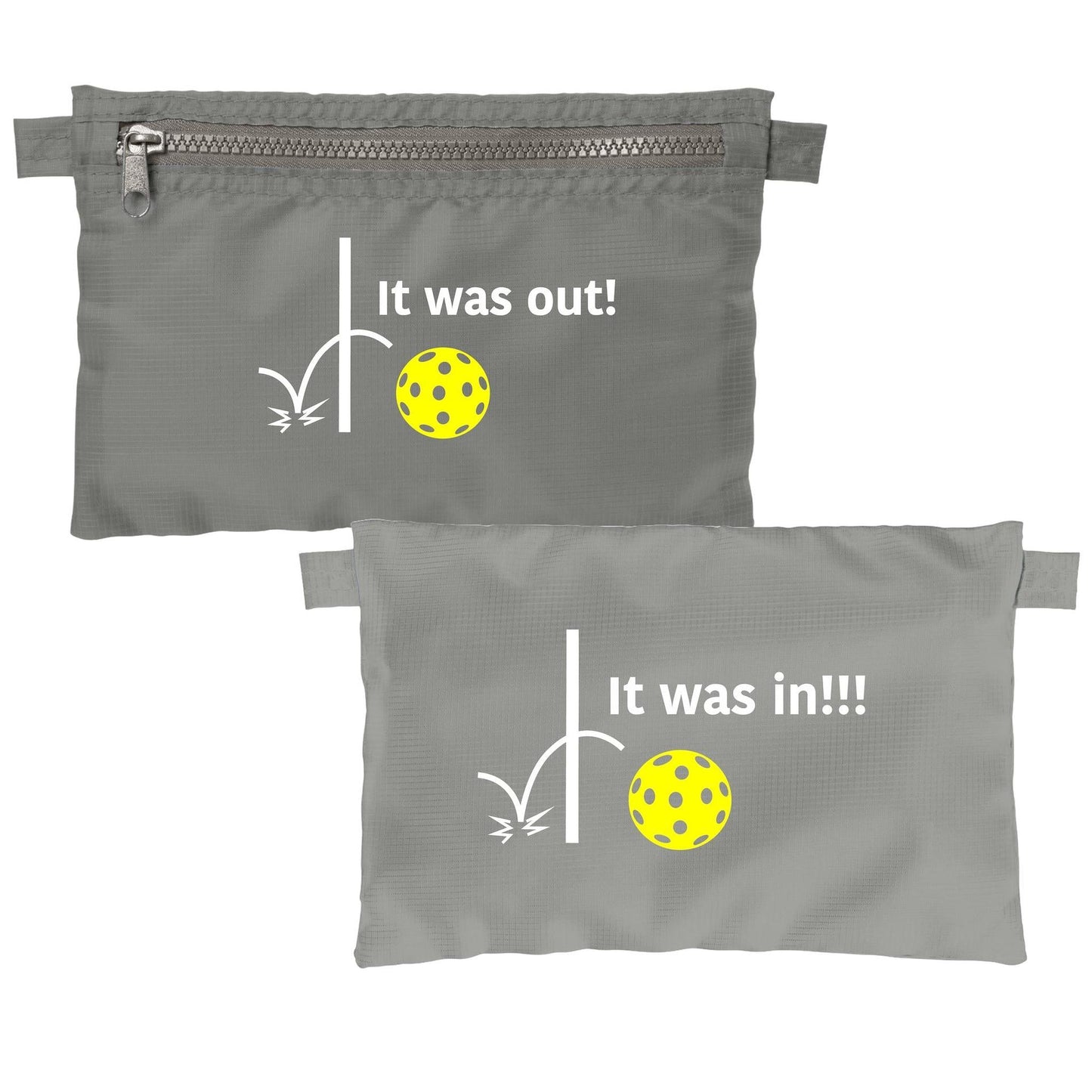 It was out! It was in!!! | Pickleball Cosmetic Stash Pouch Bag | Small Size Court Stash Bag