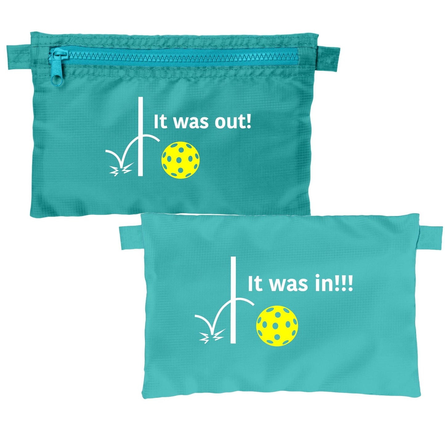 It was out! It was in!!! | Pickleball Cosmetic Stash Pouch Bag | Small Size Court Stash Bag