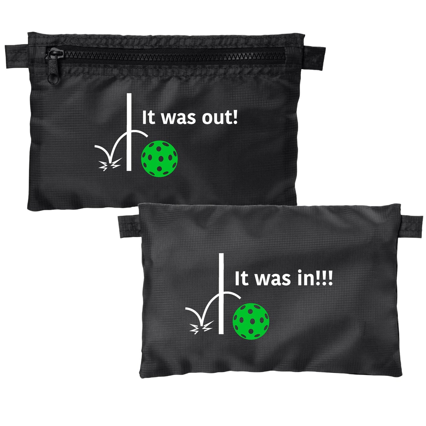 It was out! It was in!!! | Pickleball Cosmetic Stash Pouch Bag | Small Size Court Stash Bag