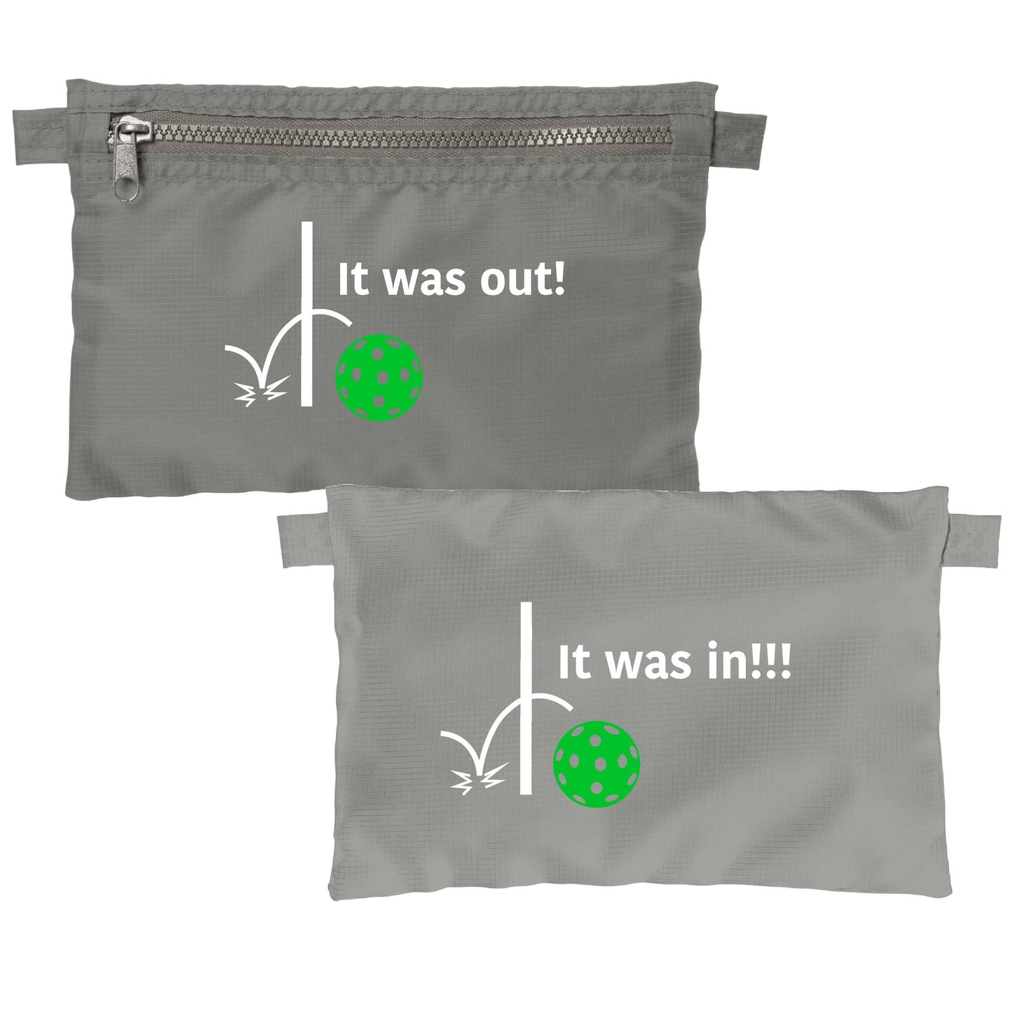 It was out! It was in!!! | Pickleball Cosmetic Stash Pouch Bag | Small Size Court Stash Bag