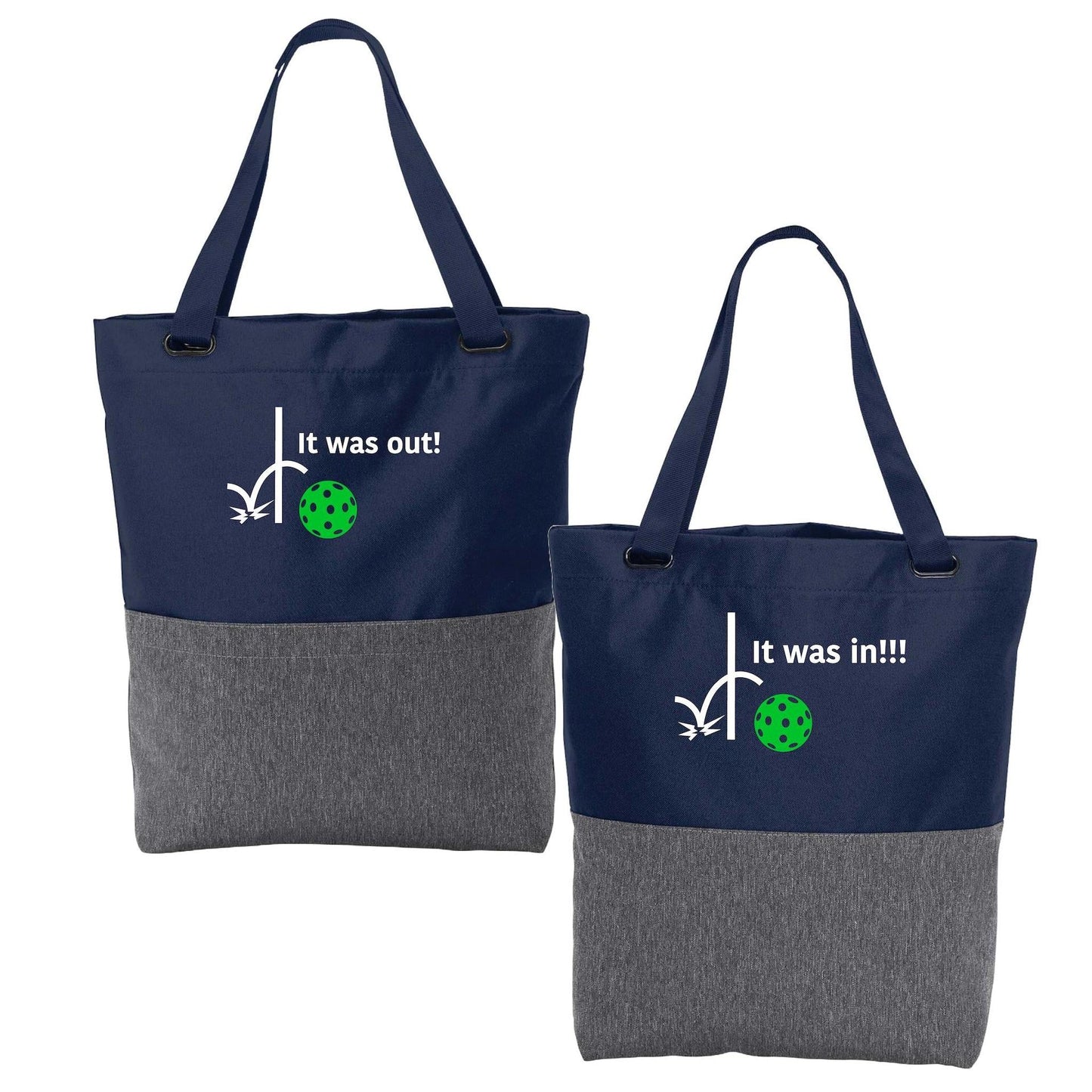It was out! It was in!!! | Pickleball Sports Convertible Tote Bag | Medium Size Court Tote Bag