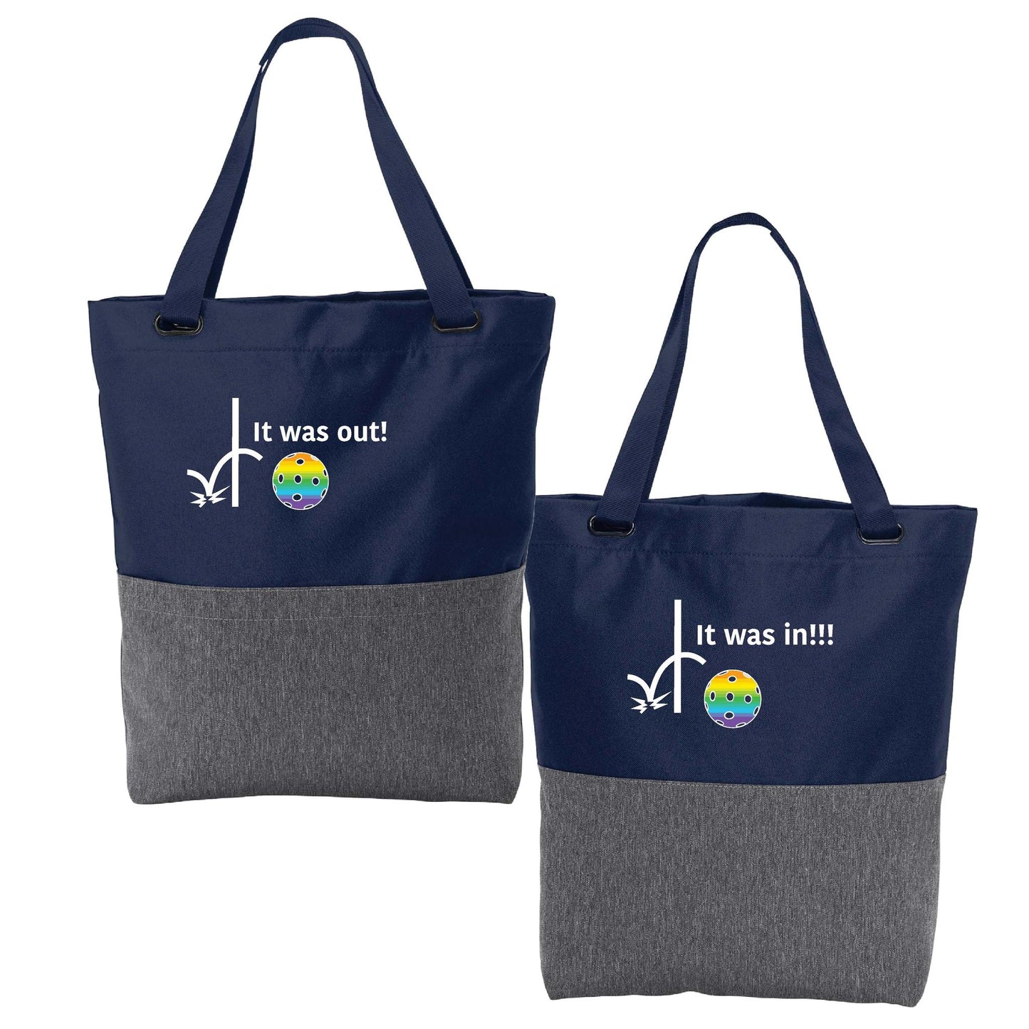 It was out! It was in!!! | Pickleball Sports Convertible Tote Bag | Medium Size Court Tote Bag