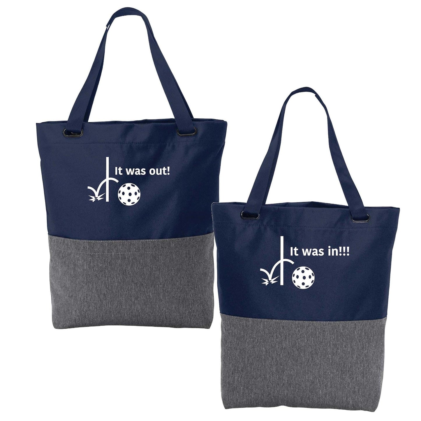 It was out! It was in!!! | Pickleball Sports Convertible Tote Bag | Medium Size Court Tote Bag