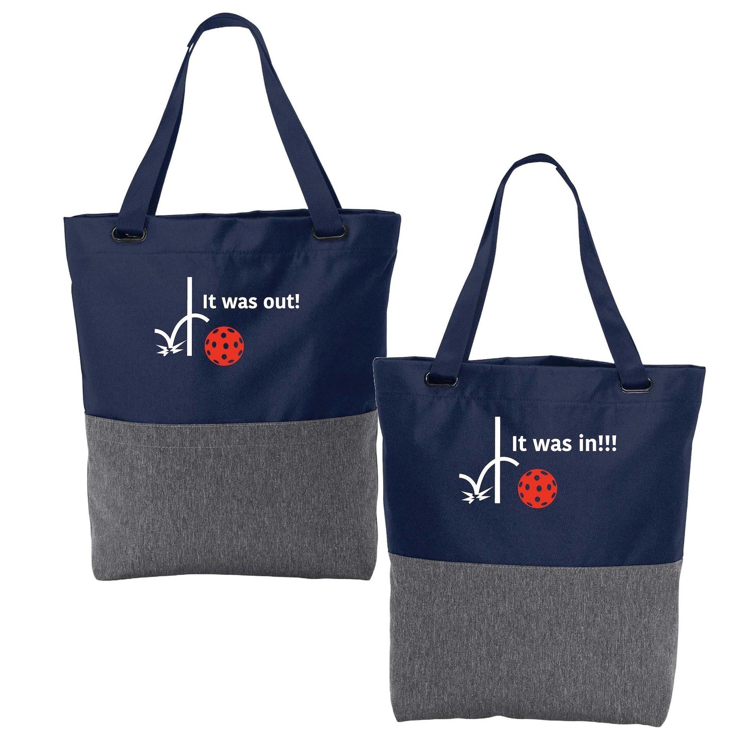 It was out! It was in!!! | Pickleball Sports Convertible Tote Bag | Medium Size Court Tote Bag