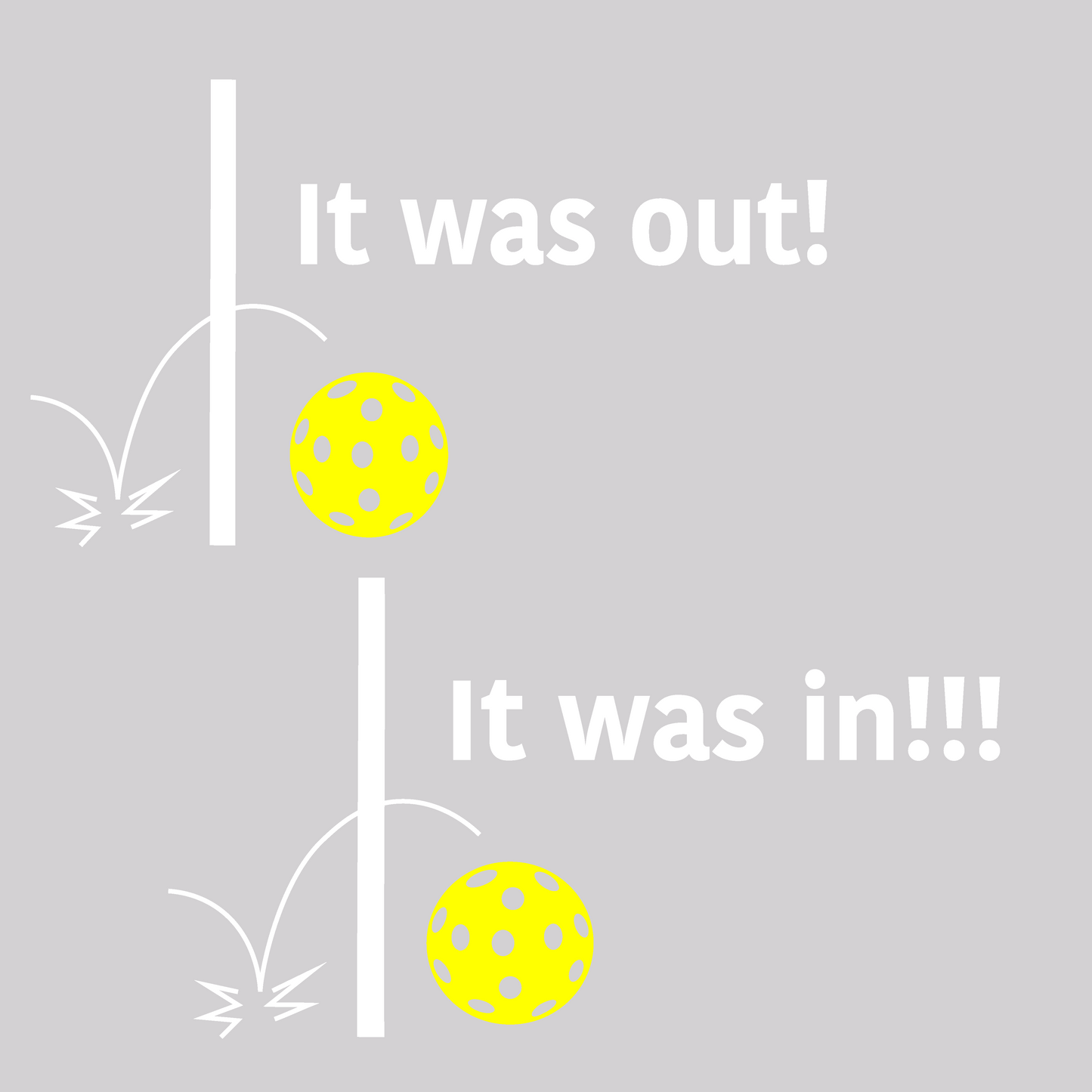 It was out! It was in!!! | Pickleball Cosmetic Stash Pouch Bag | Small Size Court Stash Bag