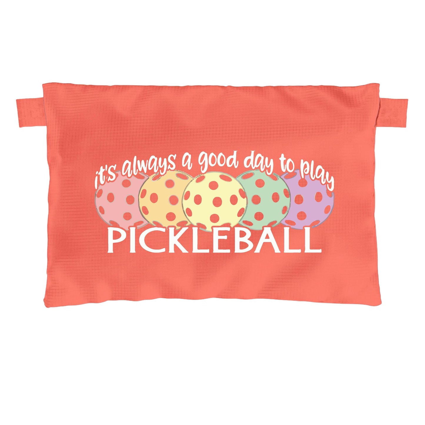 It's Always a Good Day to Play Pickleball | Pickleball Cosmetic Stash Pouch Bag | Small Size Court Stash Bag