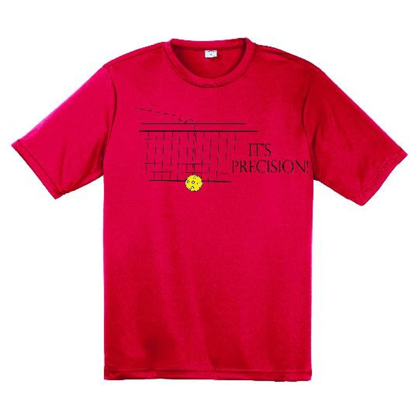 It's Precision | Clearance Men’s Short Sleeve Pickleball Performance T-Shirt | 100% Polyester