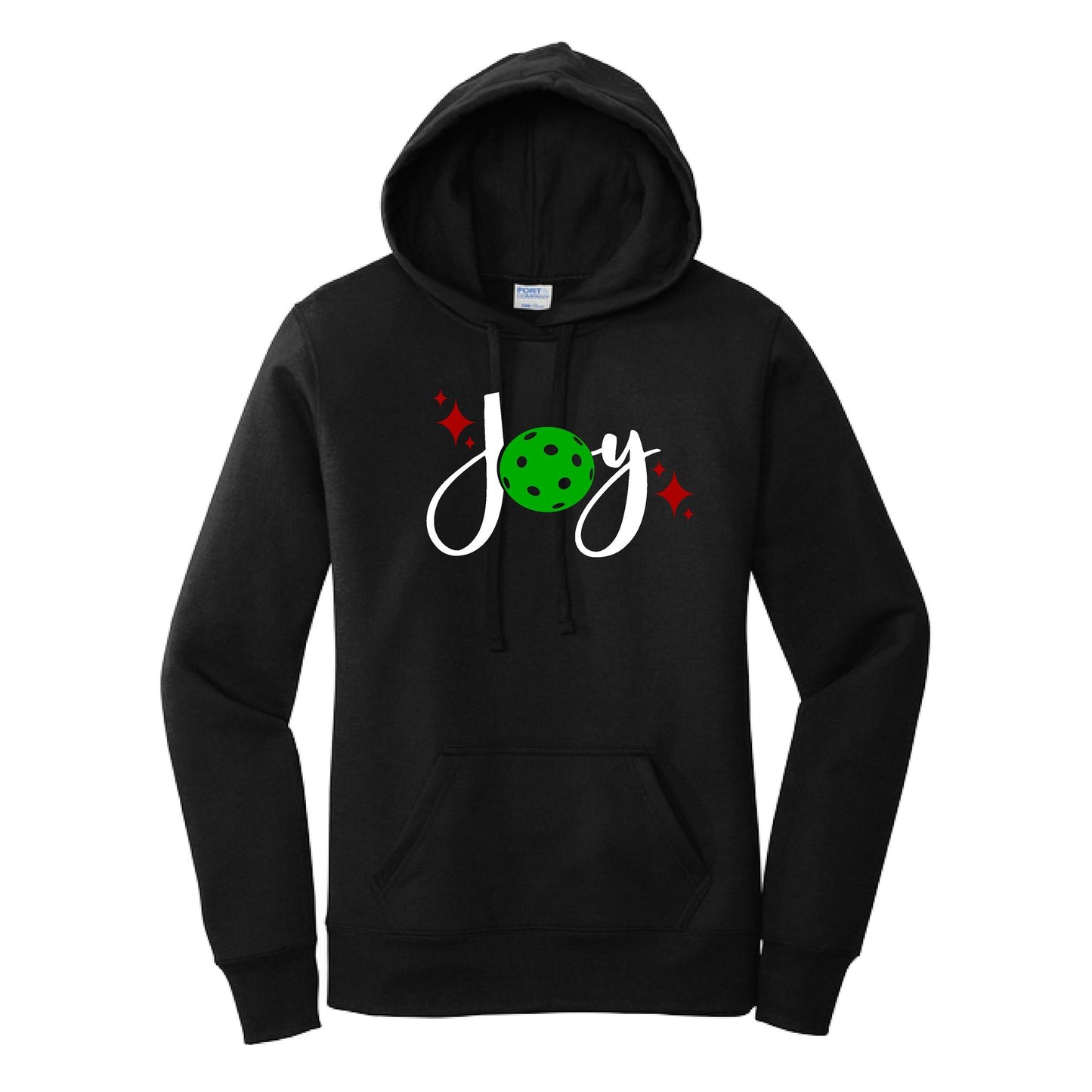 Joy | Women’s Fitted Hoodie Pickleball Sweatshirt | 50% Cotton 50% Poly Fleece