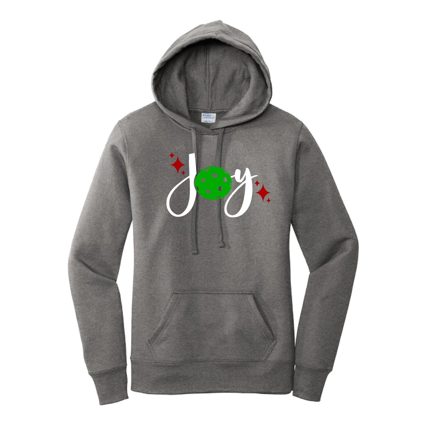 Joy | Women’s Fitted Hoodie Pickleball Sweatshirt | 50% Cotton 50% Poly Fleece