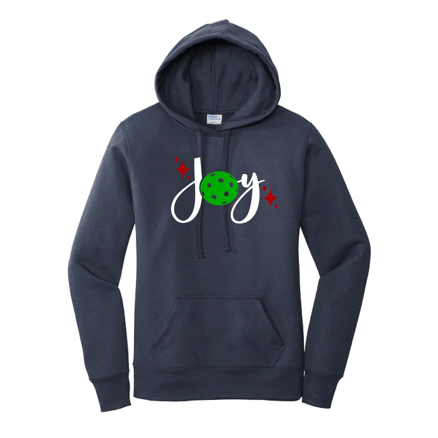 Joy | Women’s Fitted Hoodie Pickleball Sweatshirt | 50% Cotton 50% Poly Fleece