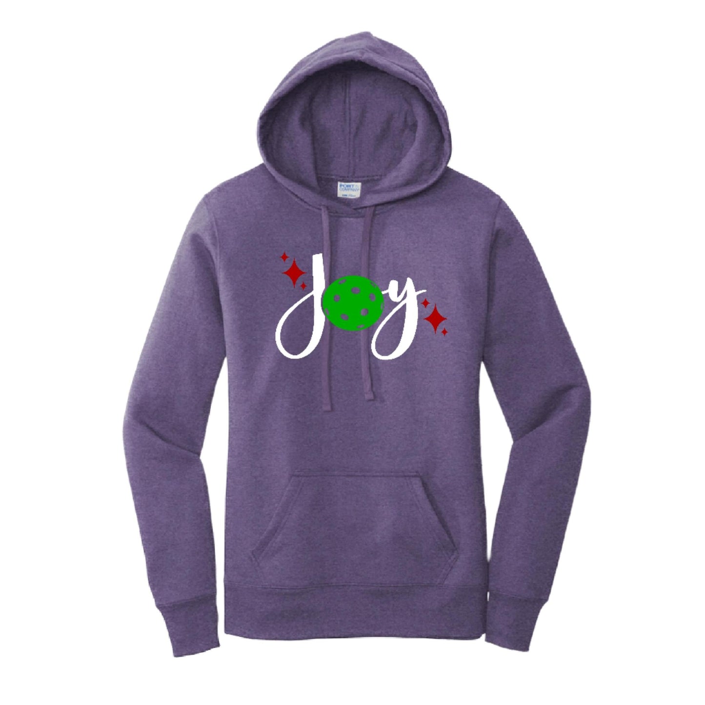Joy | Women’s Fitted Hoodie Pickleball Sweatshirt | 50% Cotton 50% Poly Fleece