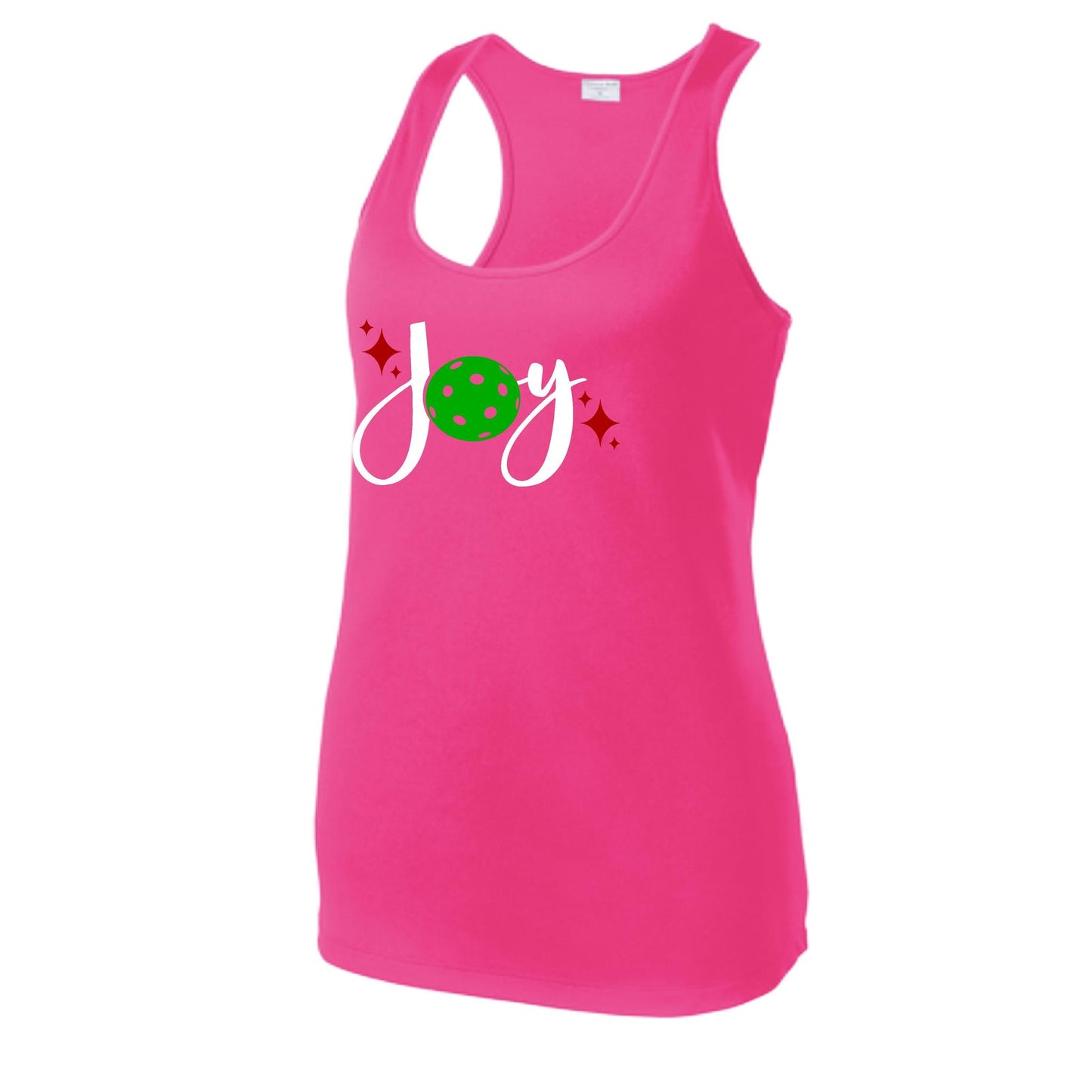 Joy | Women's Racerback Pickleball Tank | 100% Polyester