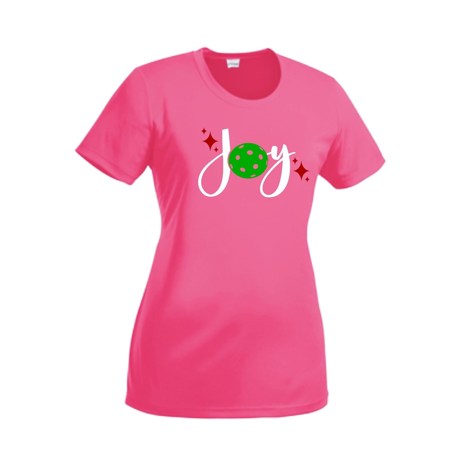 Joy | Women’s Short Sleeve Crewneck Pickleball Performance T-Shirts | 100% Polyester