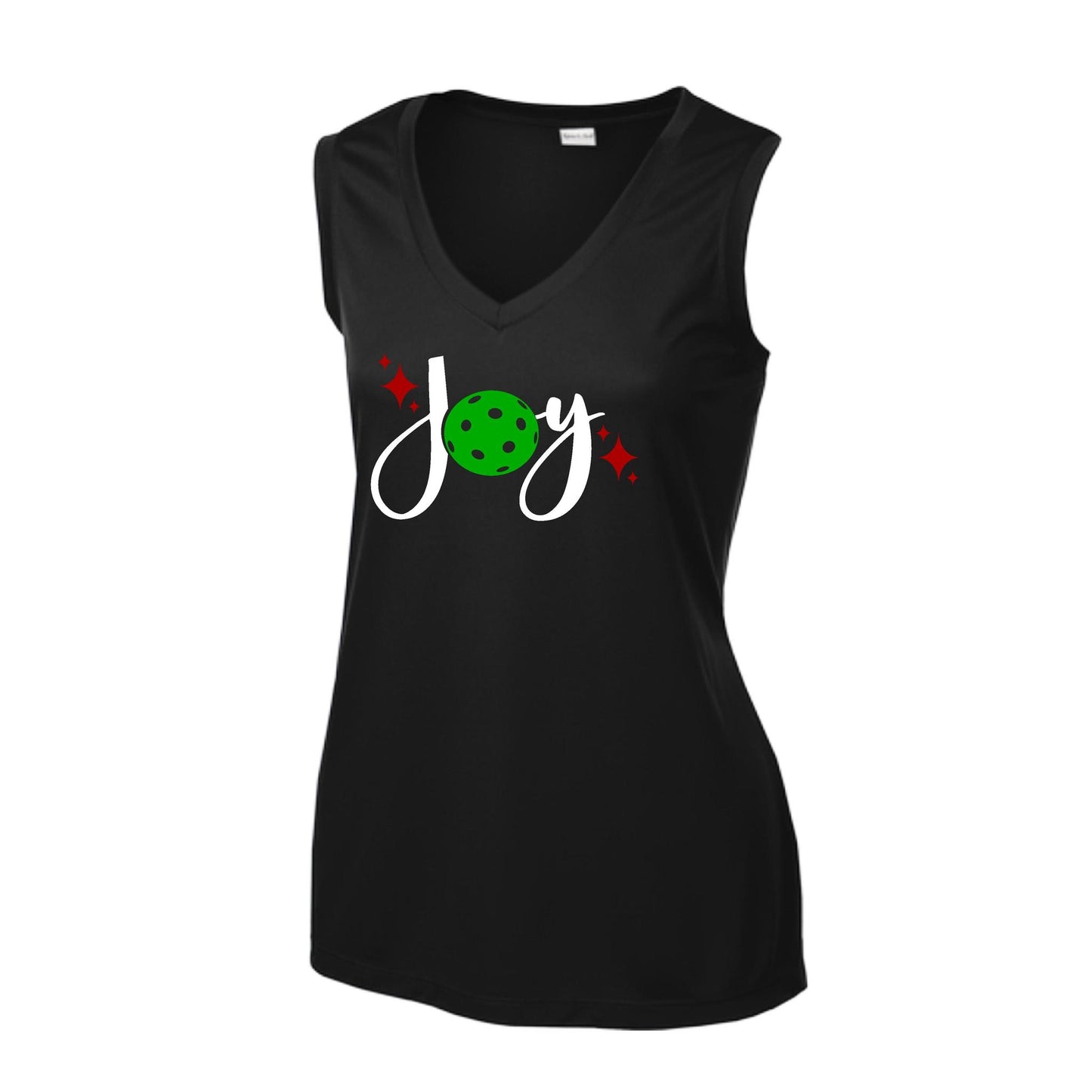 Joy | Women’s Sleeveless Pickleball Performance T-Shirt | 100% Polyester