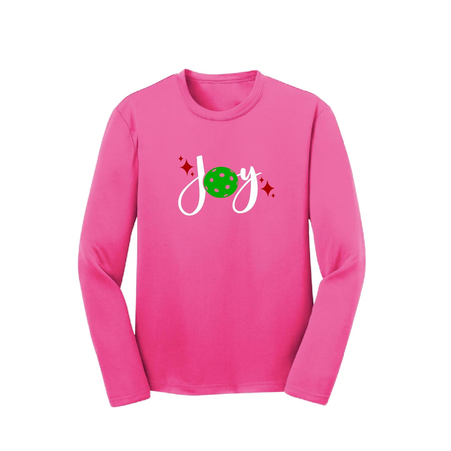 Joy | Youth Long Sleeve Pickleball Performance T-Shirts | 100% Polyester