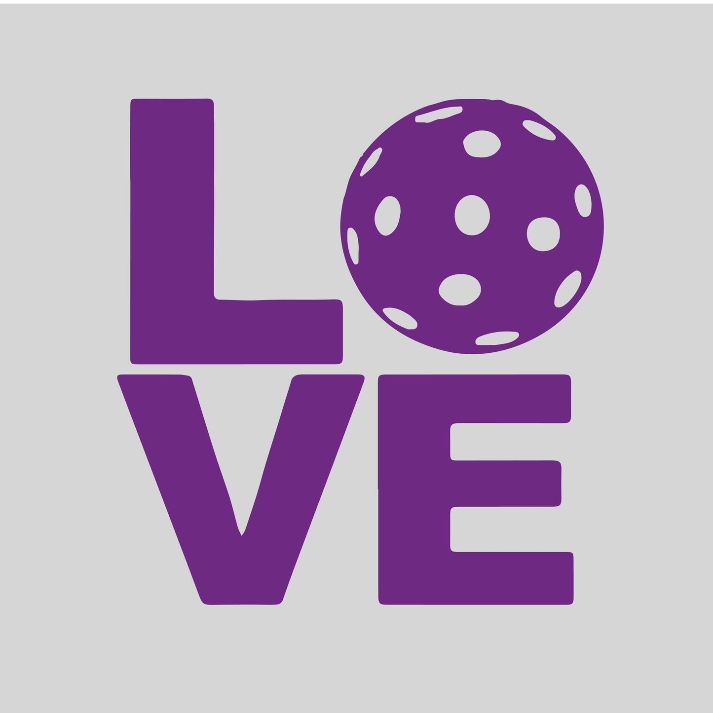 LOVE With Pickleball | Pickleball Car Decal And Pickleball Sticker | Customizable Color