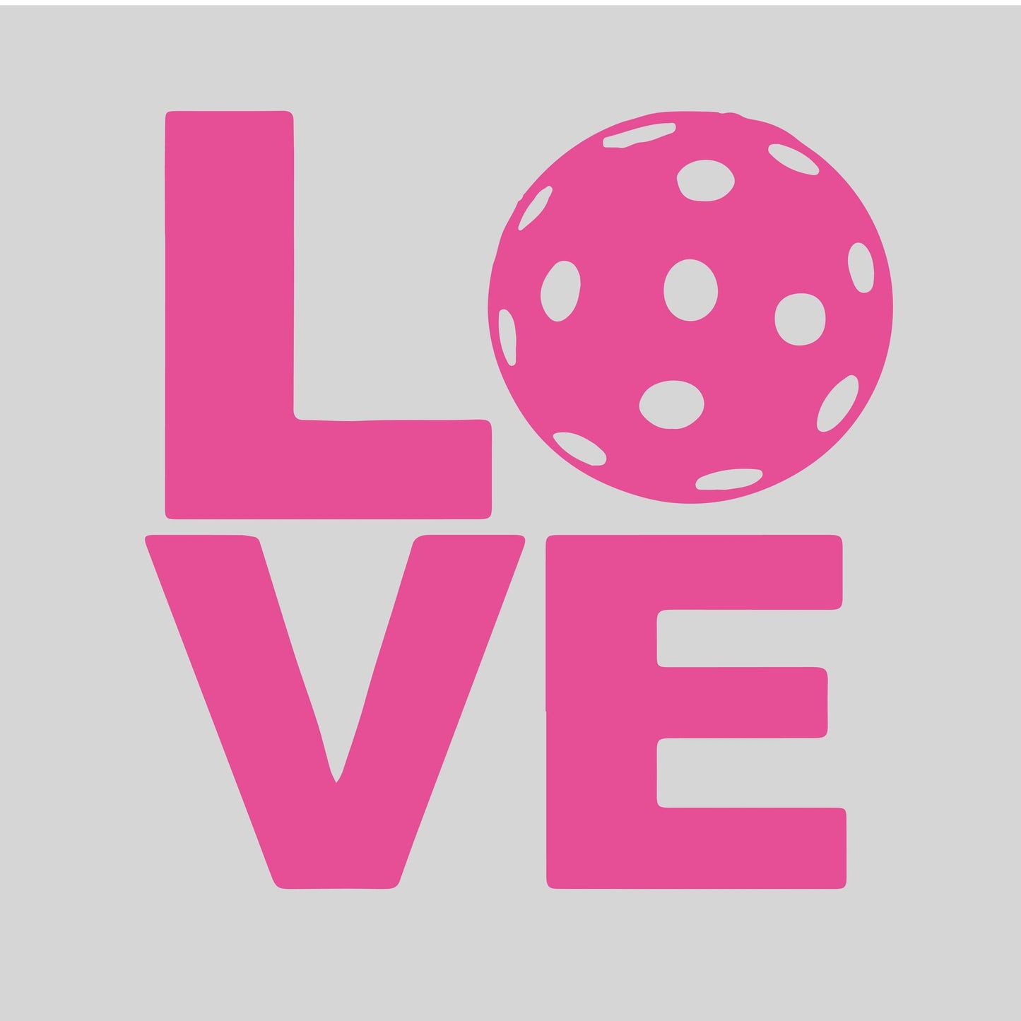 LOVE With Pickleball | Pickleball Car Decal And Pickleball Sticker | Customizable Color