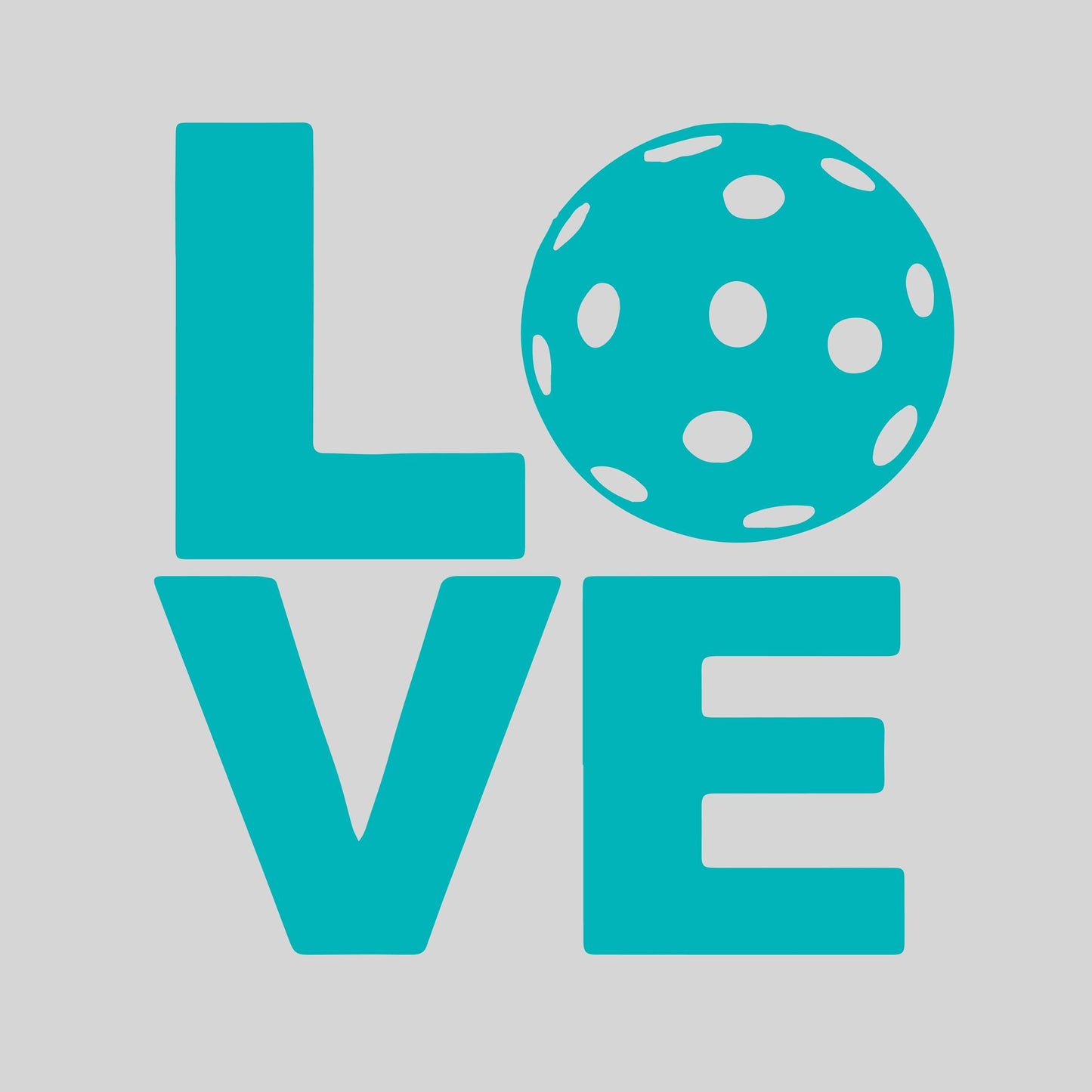 LOVE With Pickleball | Pickleball Car Decal And Pickleball Sticker | Customizable Color
