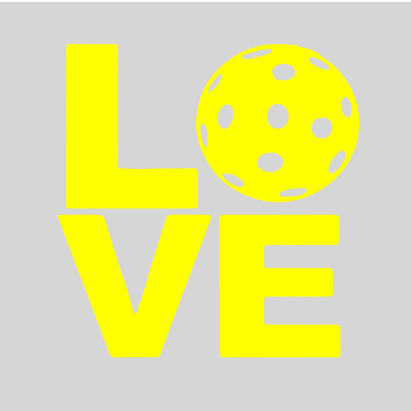 LOVE With Pickleball | Pickleball Car Decal And Pickleball Sticker | Customizable Color