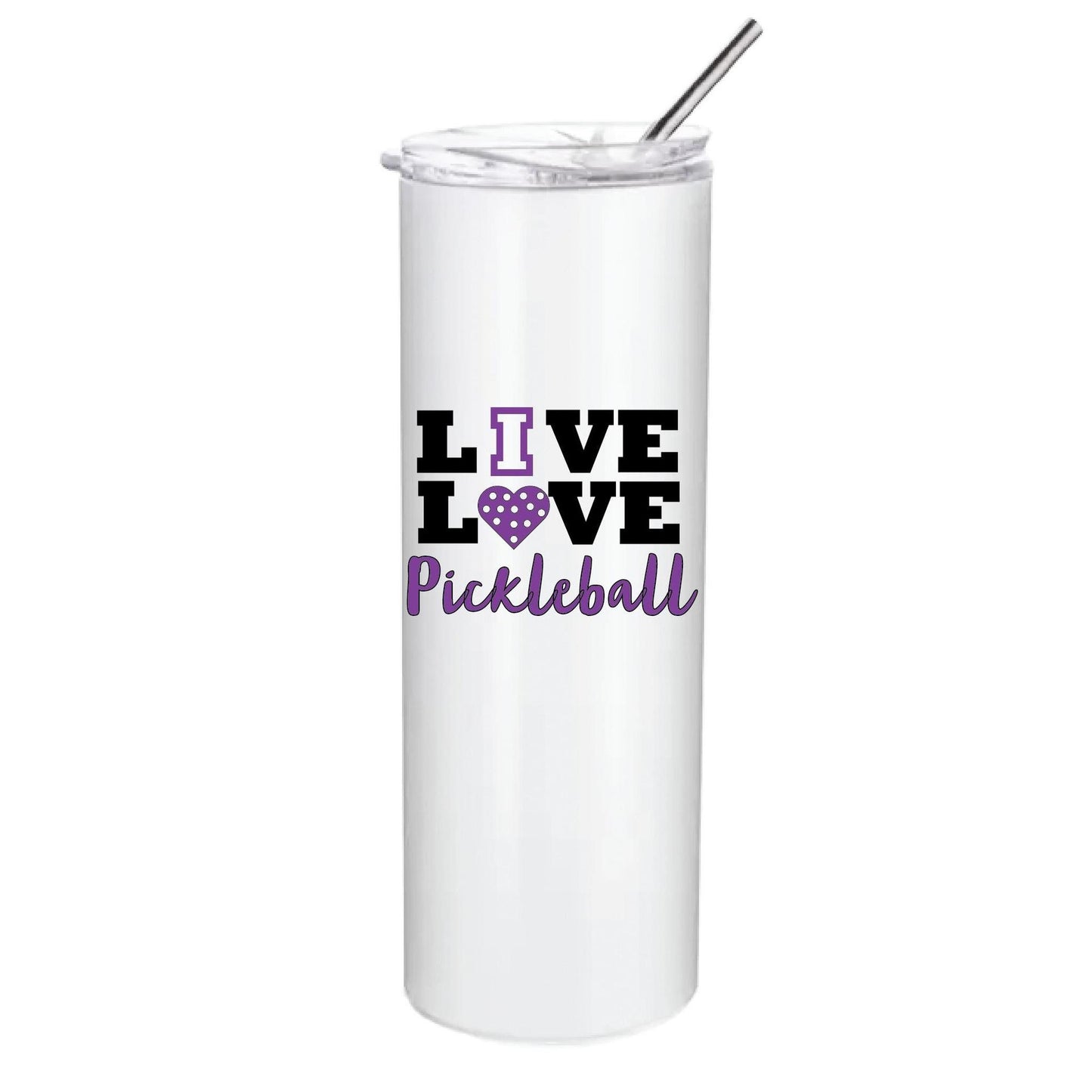 Live Love Pickleball (Customizable) | Pickleball Tumbler | Fun Pickleball Gifts