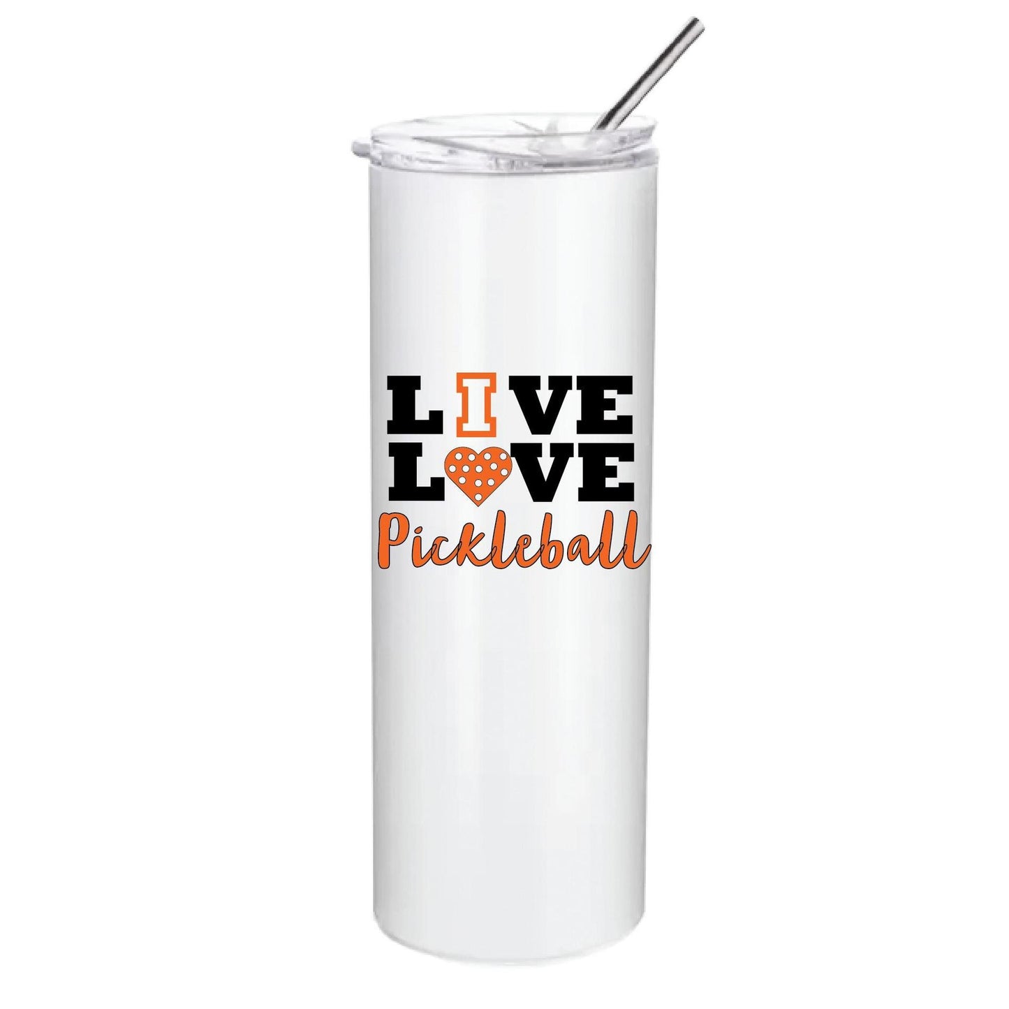 Live Love Pickleball (Customizable) | Pickleball Tumbler | Fun Pickleball Gifts