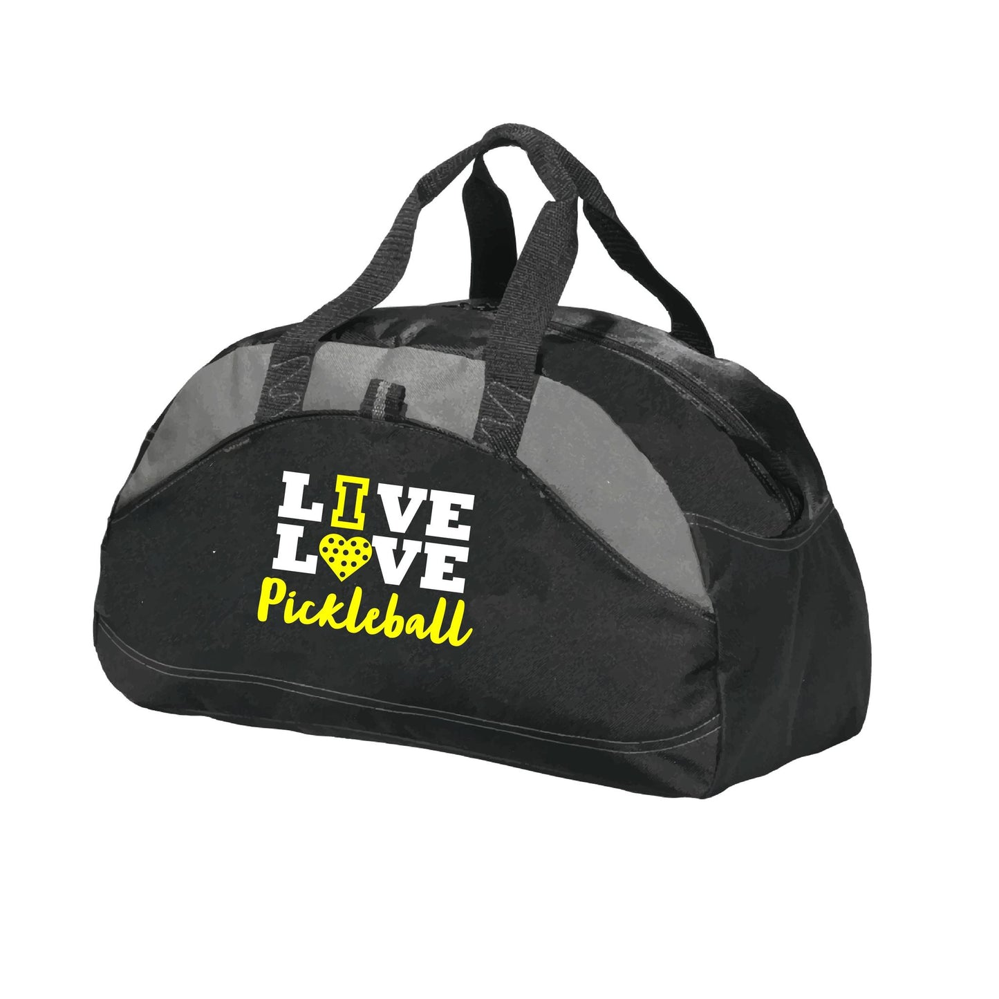 Live Love Pickleball | Pickleball Sports Duffel | Medium Size Court Bag