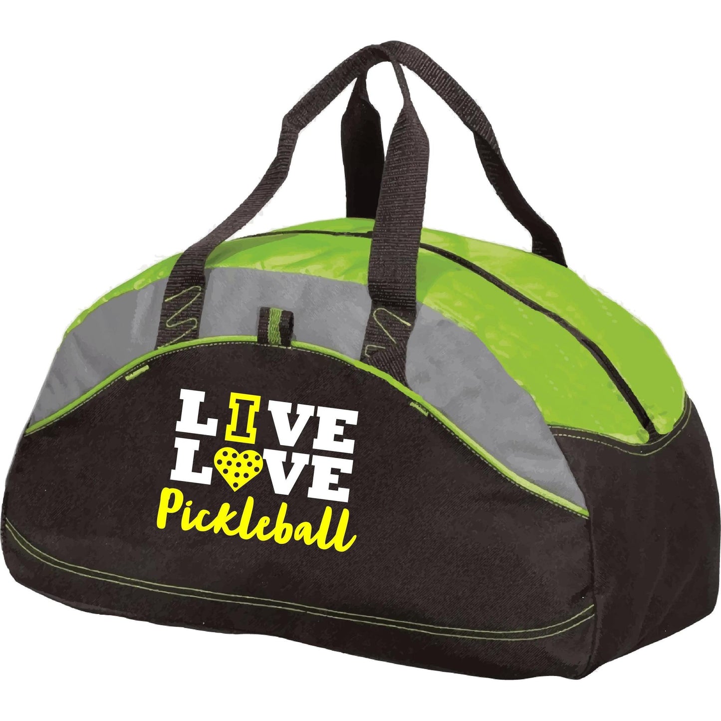 Live Love Pickleball | Pickleball Sports Duffel | Medium Size Court Bag
