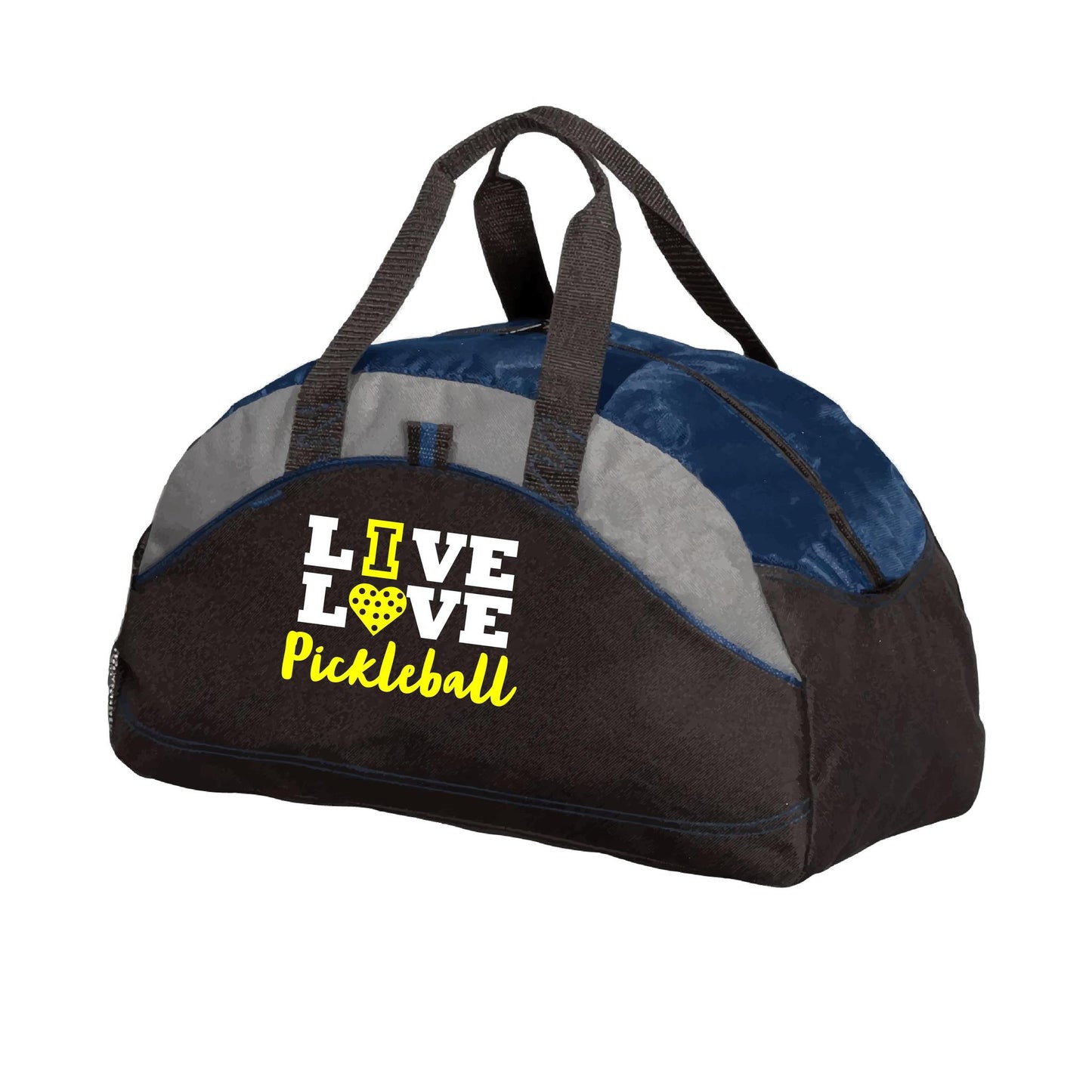 Live Love Pickleball | Pickleball Sports Duffel | Medium Size Court Bag