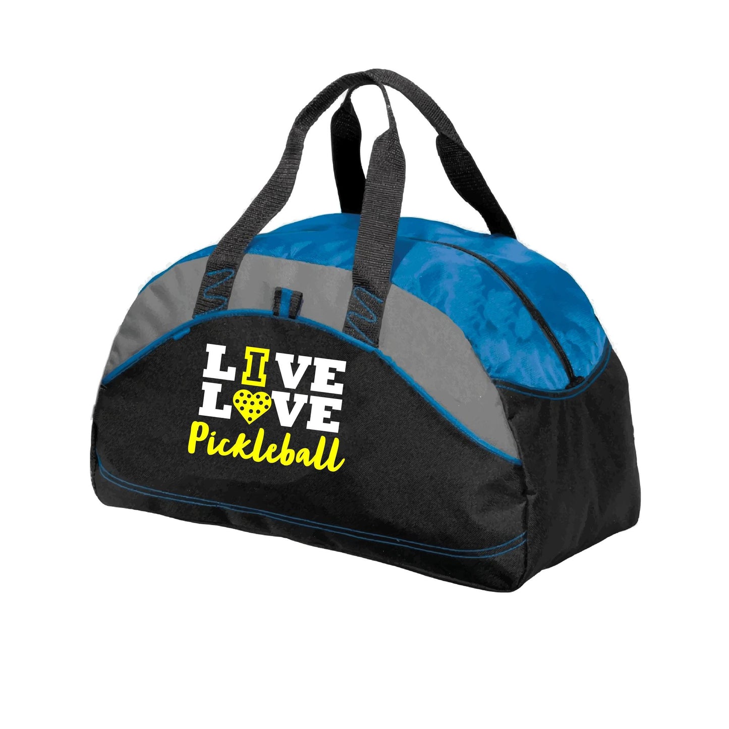 Live Love Pickleball | Pickleball Sports Duffel | Medium Size Court Bag
