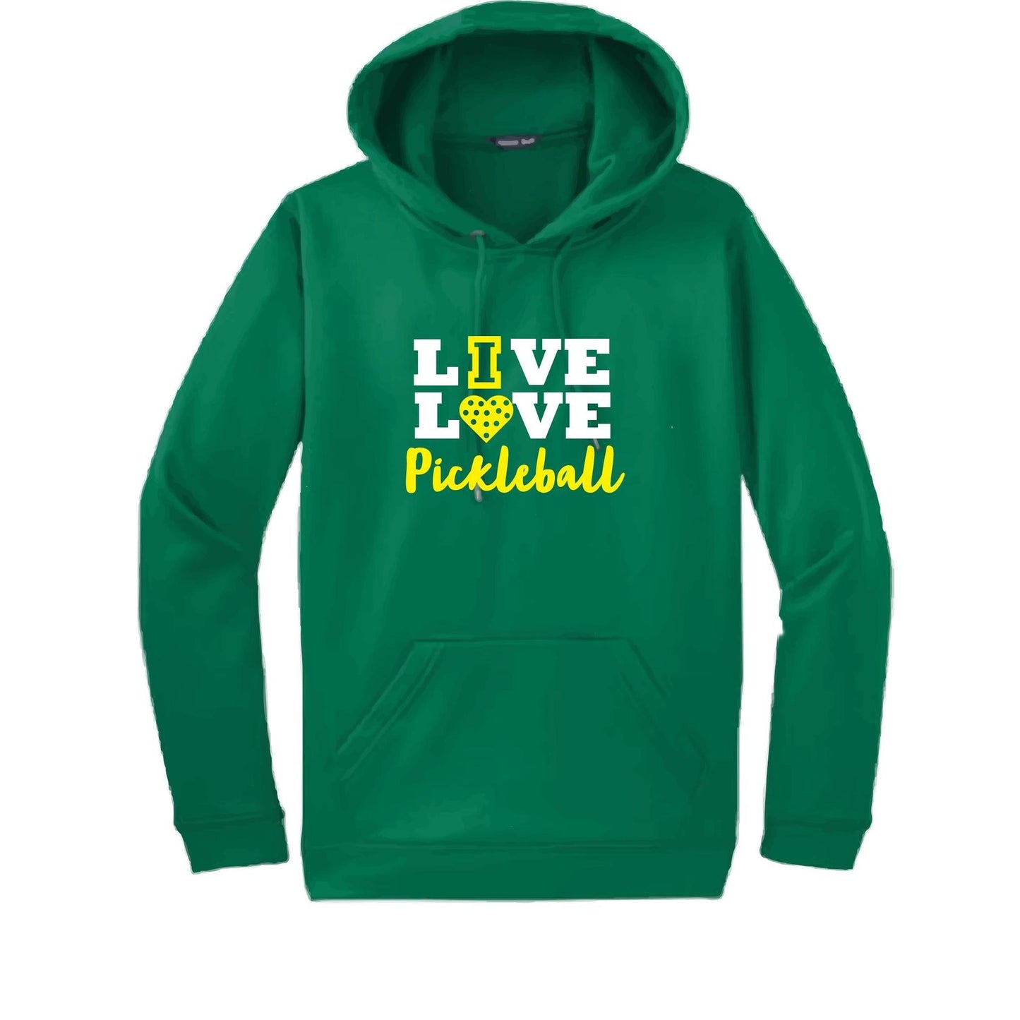 Live Love Pickleball | Unisex Hoodie Pickleball Sweatshirt | 50% Cotton 50% Polyester