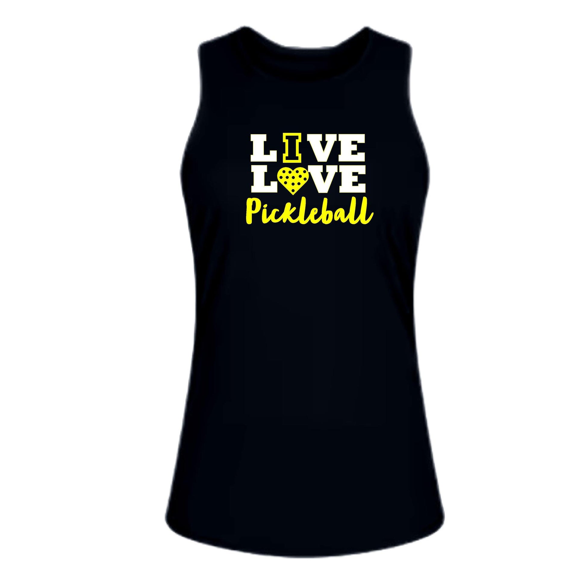 Live Love Pickleball | Women's Split Back or Tied Back Pickleball Tank | 80/20 Nylon Spandex Mix