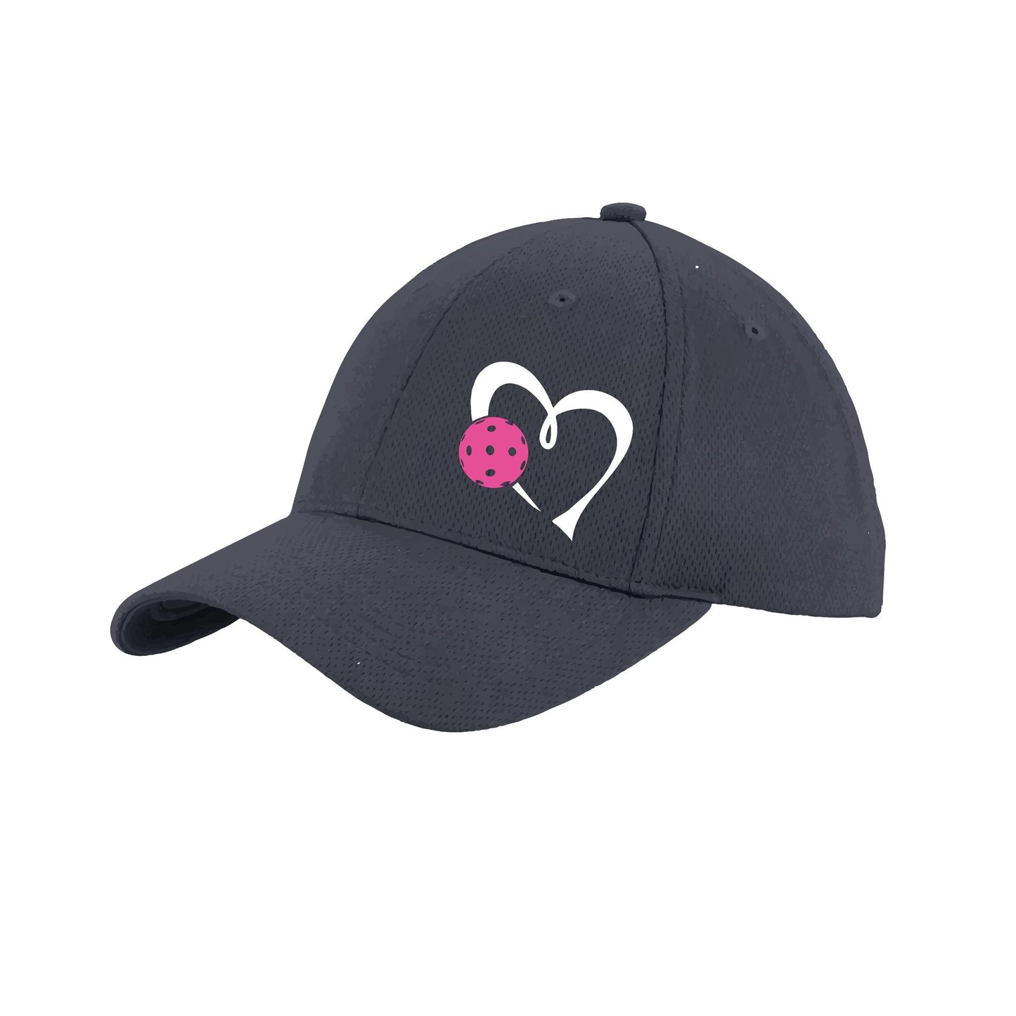 Love Pickleball (Pink) Customizable | Pickleball Hat | Moisture-Wicking 100% Polyester