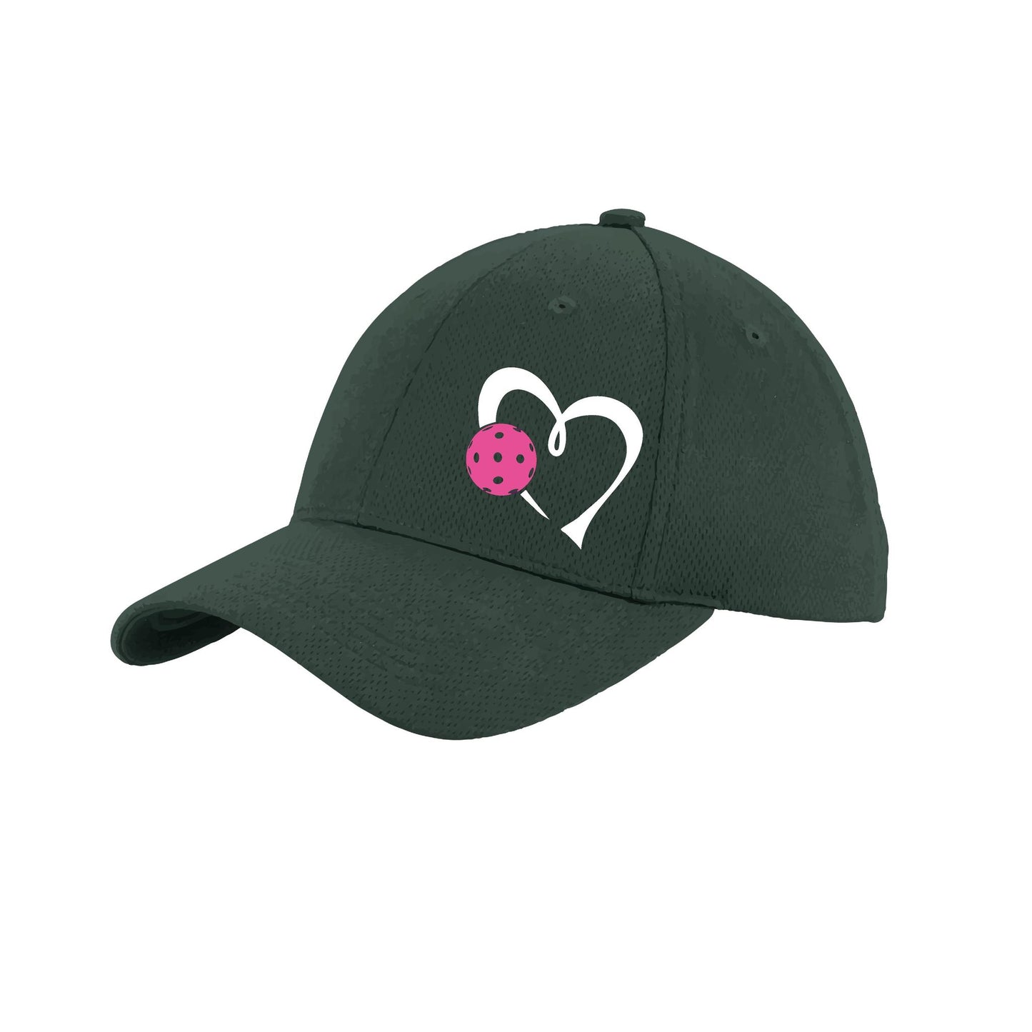 Love Pickleball (Pink) Customizable | Pickleball Hat | Moisture-Wicking 100% Polyester
