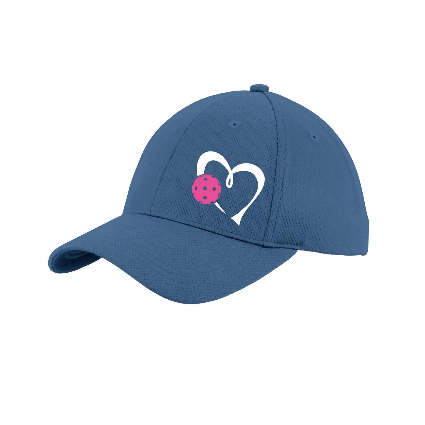 Love Pickleball (Pink) Customizable | Pickleball Hat | Moisture-Wicking 100% Polyester