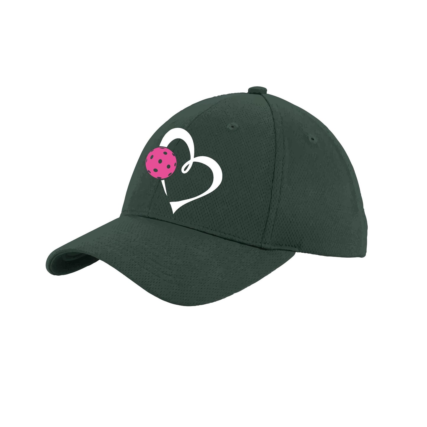 Love Pickleball (Pink) Customizable | Pickleball Hat | Moisture-Wicking 100% Polyester