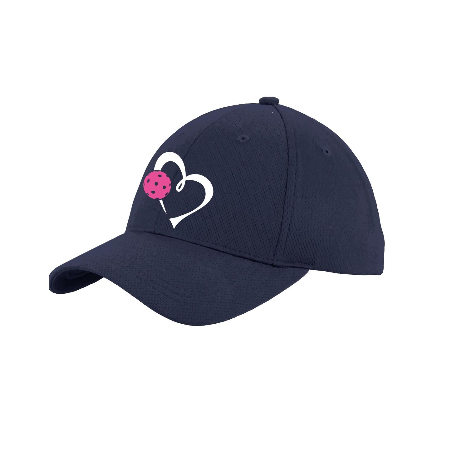 Love Pickleball (Pink) Customizable | Pickleball Hat | Moisture-Wicking 100% Polyester