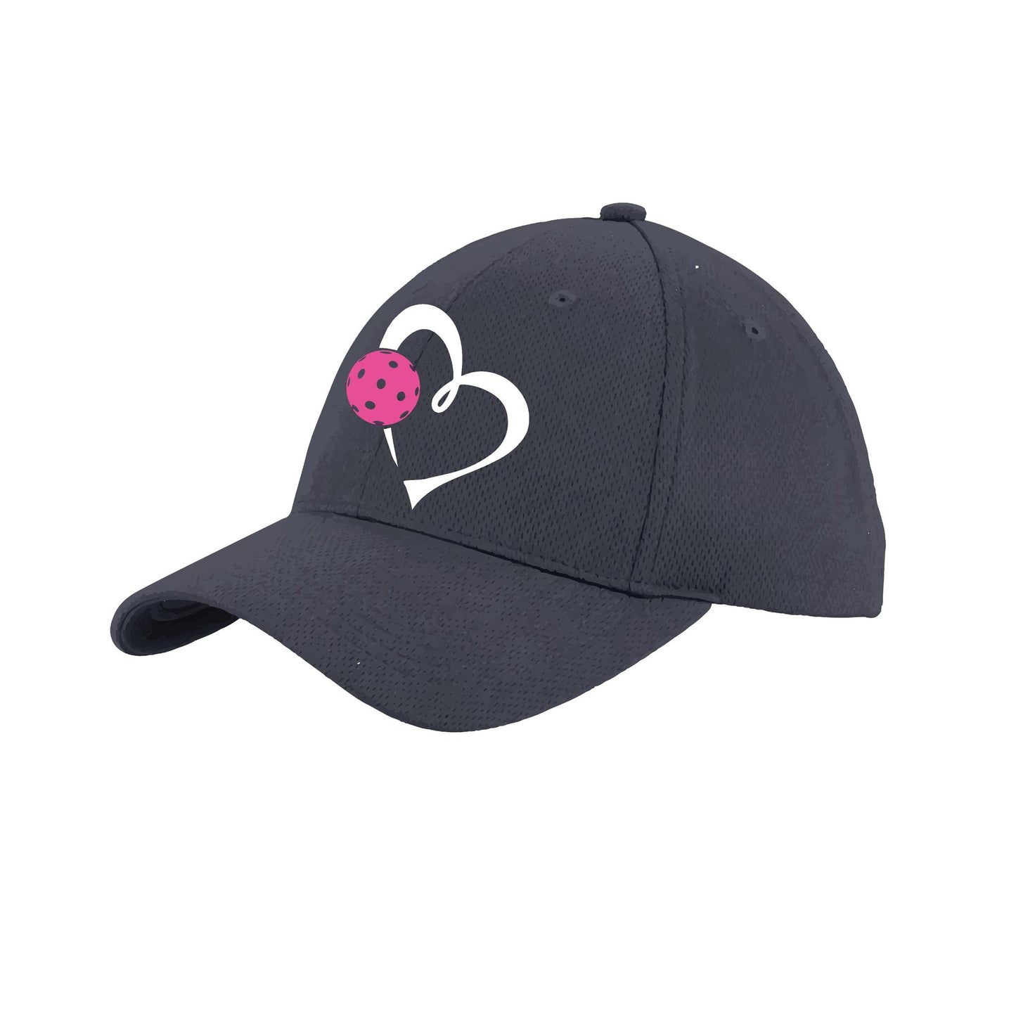Love Pickleball (Pink) Customizable | Pickleball Hat | Moisture-Wicking 100% Polyester