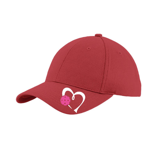 Love Pickleball (Pink) Customizable | Pickleball Hat | Moisture-Wicking 100% Polyester
