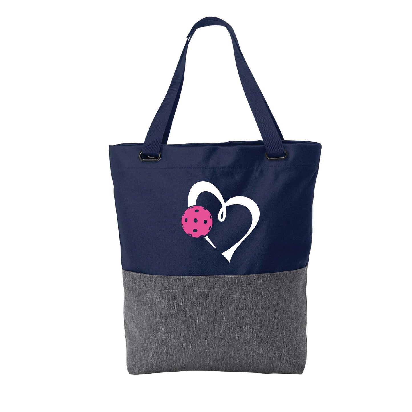 Love Pickleball (Pink Or Purple) | Pickleball Sports Convertible Tote Bag | Medium Size Court Tote Bag