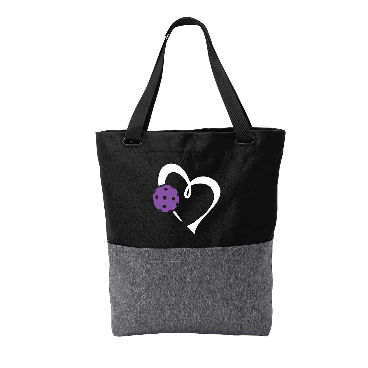 Love Pickleball (Pink Or Purple) | Pickleball Sports Convertible Tote Bag | Medium Size Court Tote Bag