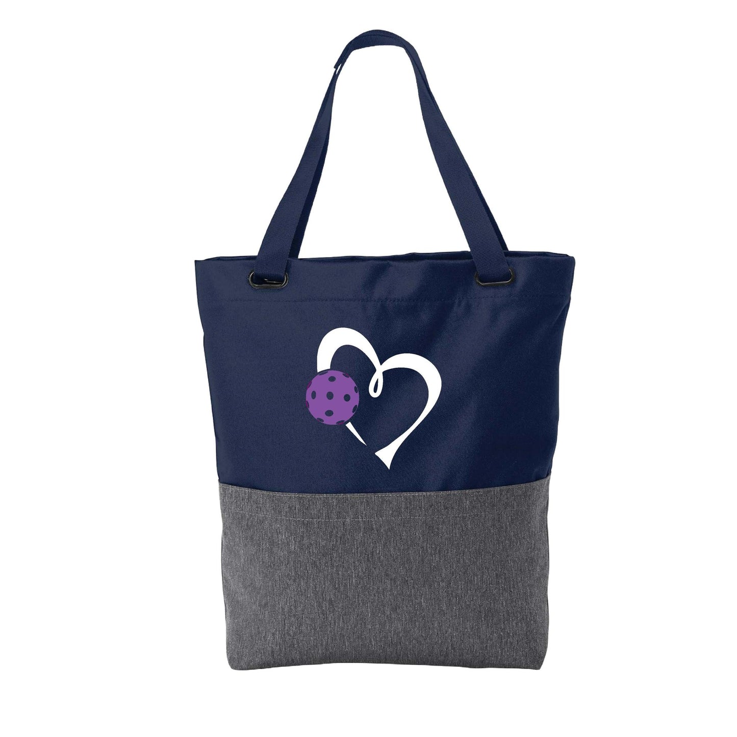 Love Pickleball (Pink Or Purple) | Pickleball Sports Convertible Tote Bag | Medium Size Court Tote Bag